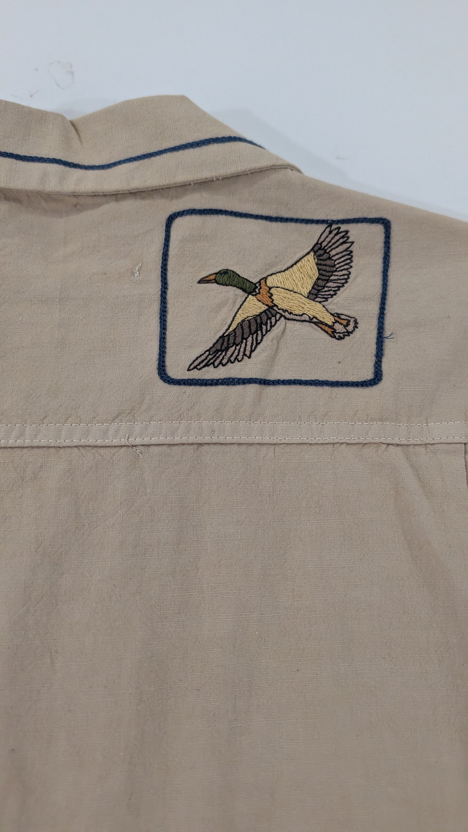 Samuel Zelig Box Camp Shirt Embroidered Art
