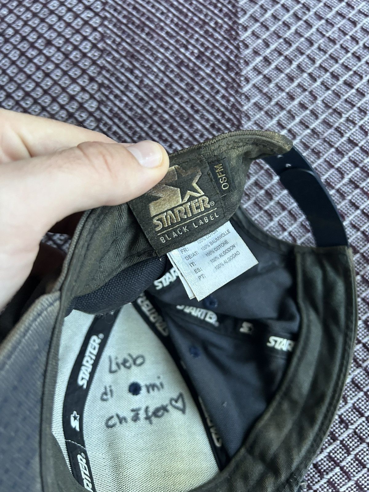 Carhartt Vintage Carhartt Starter Black Label Logo Faded Cap Size ONE SIZE - 7 Thumbnail