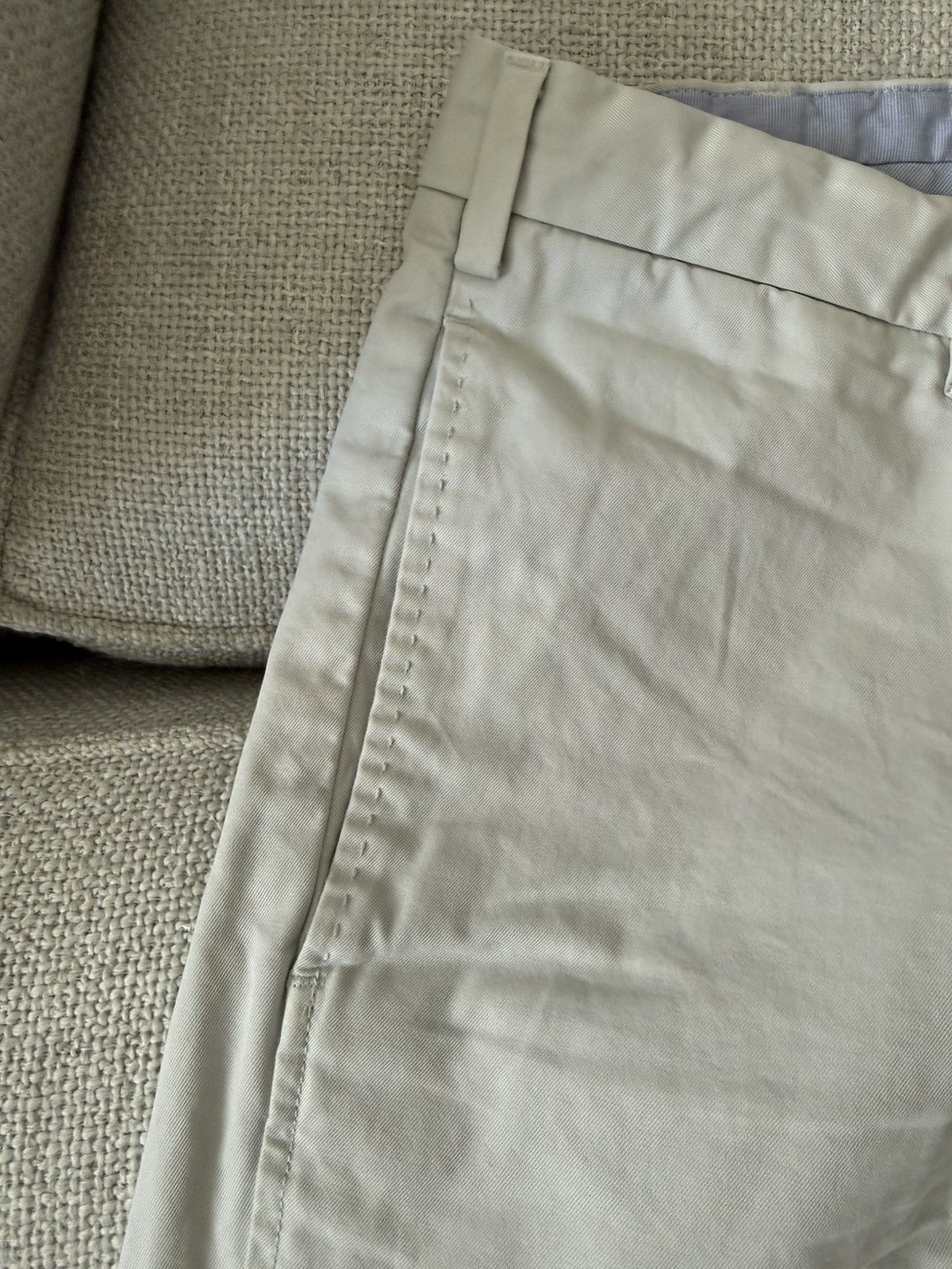 Sid Mashburn Sid Mashburn Chino Trouser — White/Cream | Size 35 Size US 35 - 3 Thumbnail