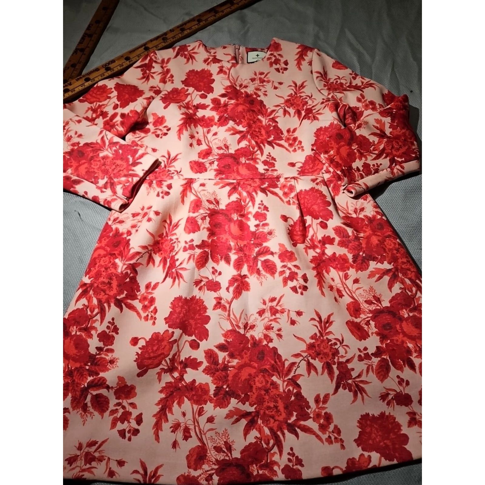 Vintage Tuckernuck Zinnia Bloom Drew Dress Womens XL Pink Floral Zip Preppy Size XL / US 12-14 / IT 48-50 - 4 Thumbnail