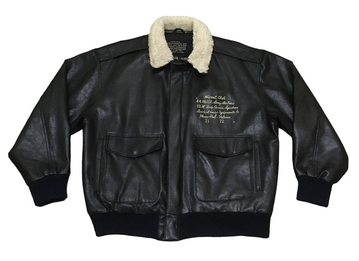 Vintage Rare Vintage Hicast Club A-2 Flying Air Force Jacket 1990s Size US L / EU 52-54 / 3 - 2 Thumbnail