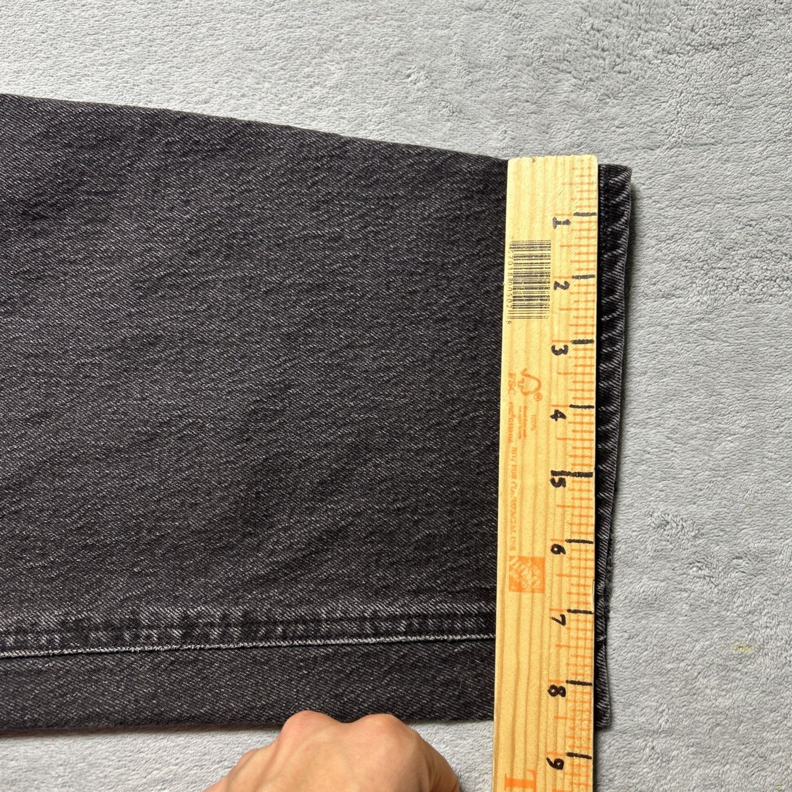 Old Navy Loose Baggy Jeans Women 18 42x27 Hamilton Black Wide Relaxed Size 40" / US 18 - 8 Thumbnail