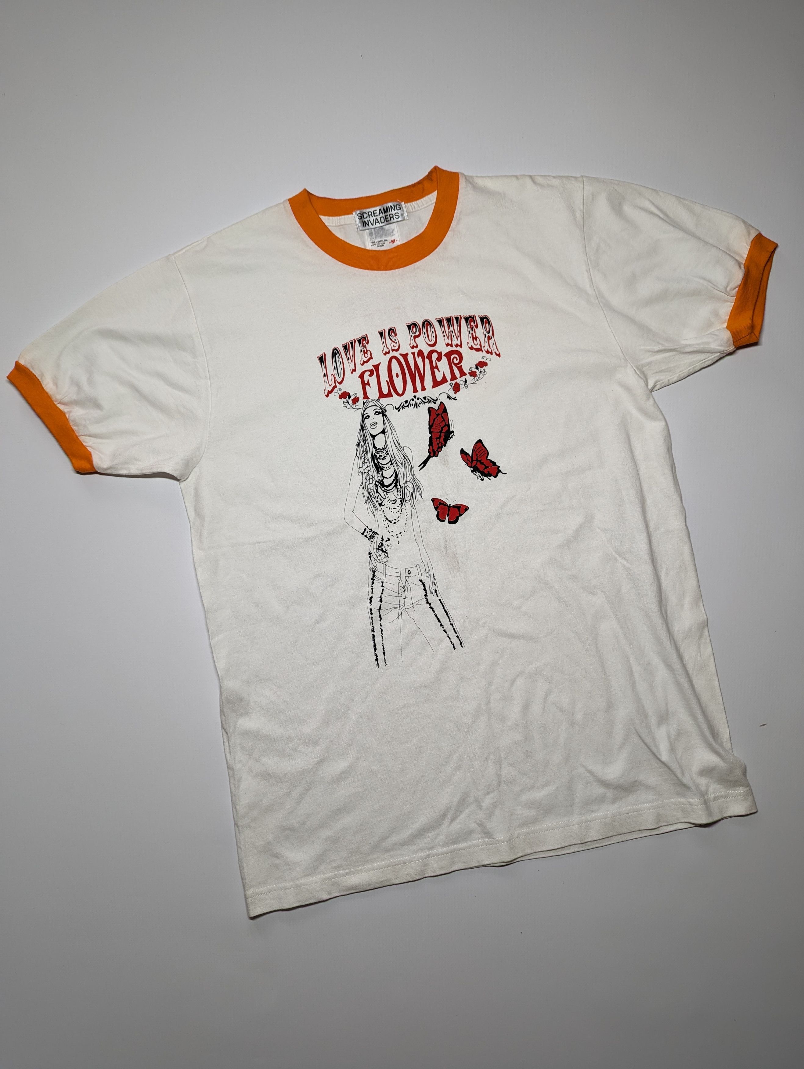 Japanese Brand Screaming Invaders Japanese Love is Power Flower T Shirt Size US M / EU 48-50 / 2 - 1 Thumbnail