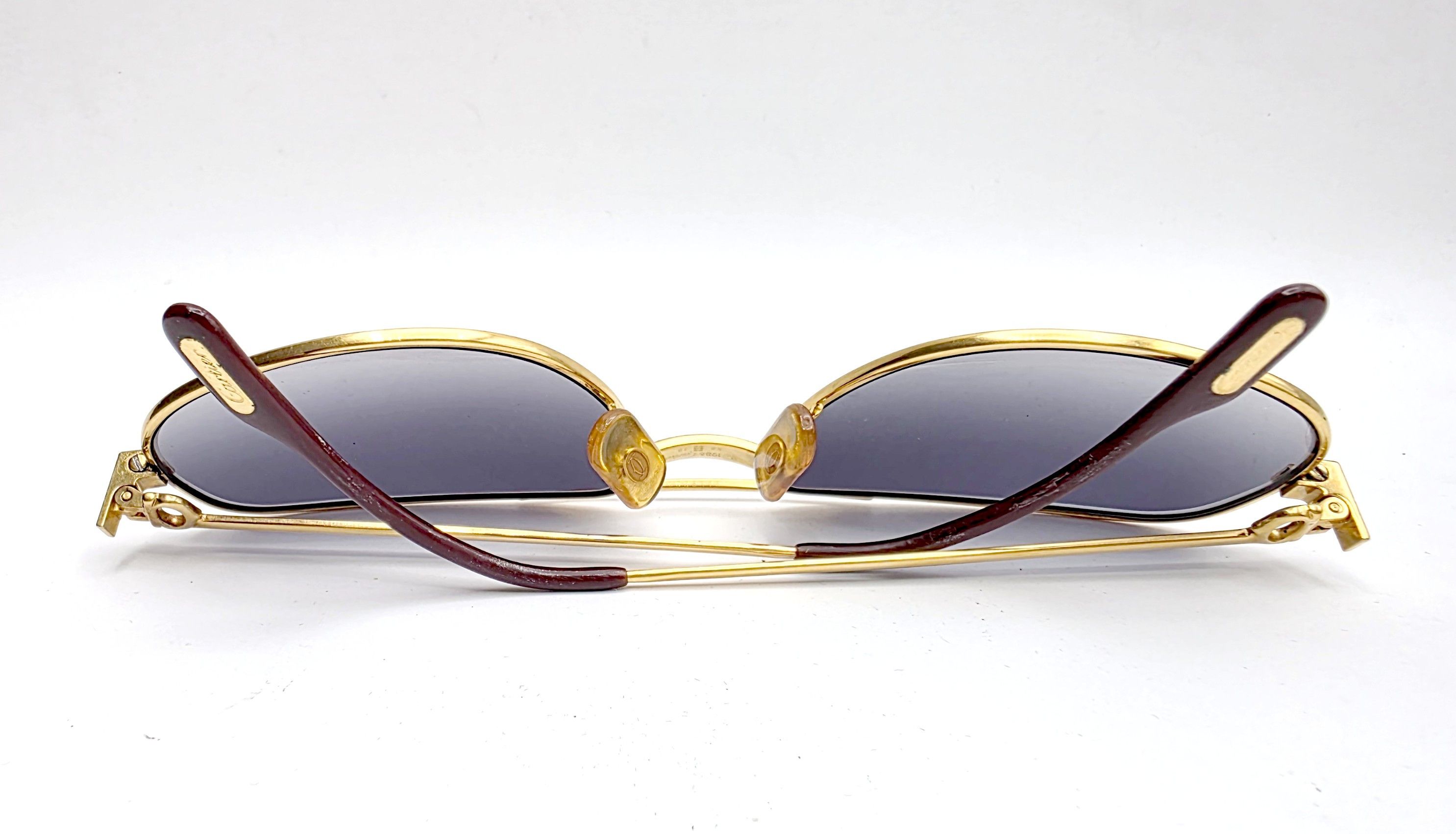 Cartier 🔴 Vintage Cartier Romance Santos Sunglasses Gold Plated Size ONE SIZE - 13 Thumbnail