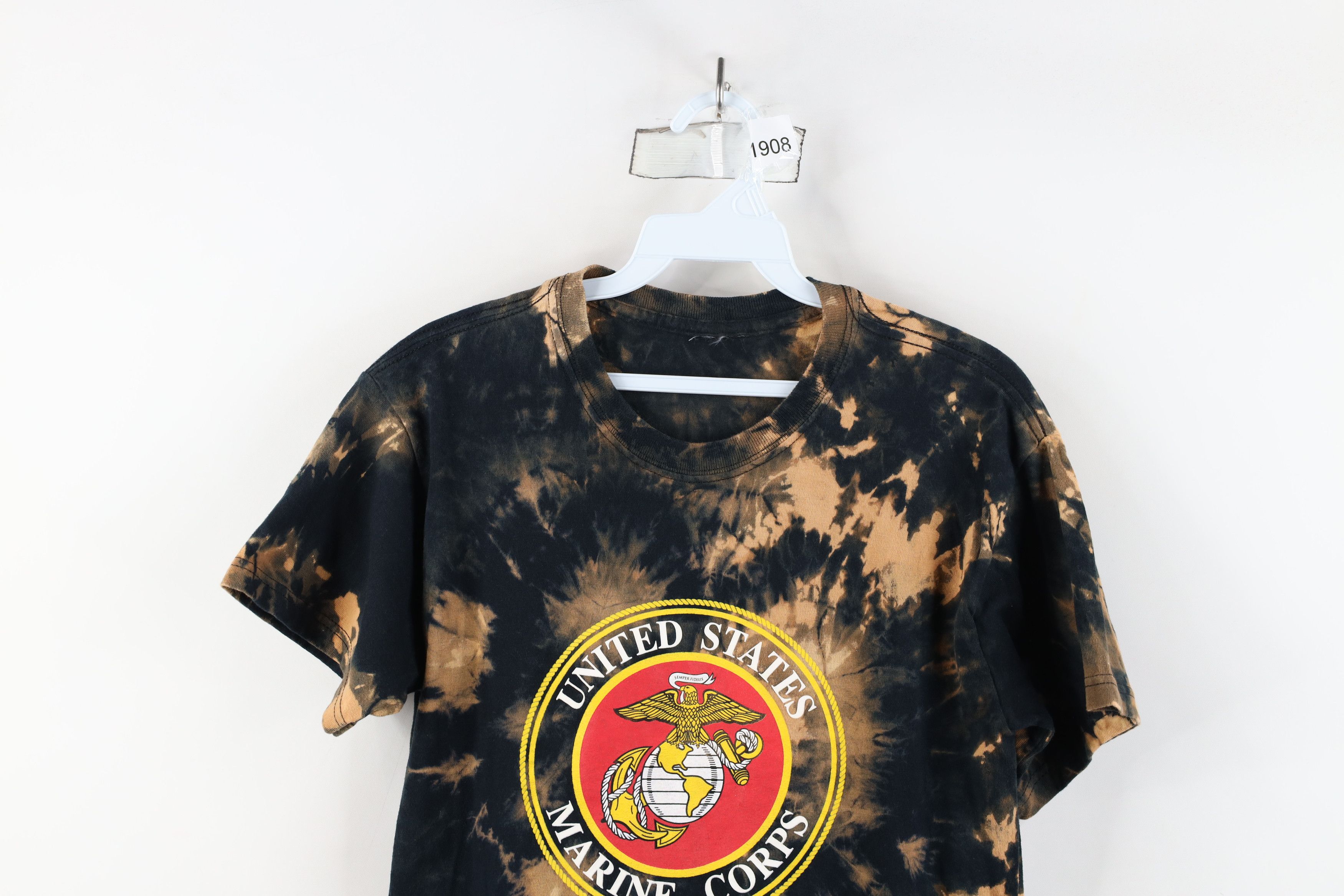 Vintage Vintage Acid Wash United States Marine Corps USMC T-Shirt Size US S / EU 44-46 / 1 - 2 Thumbnail