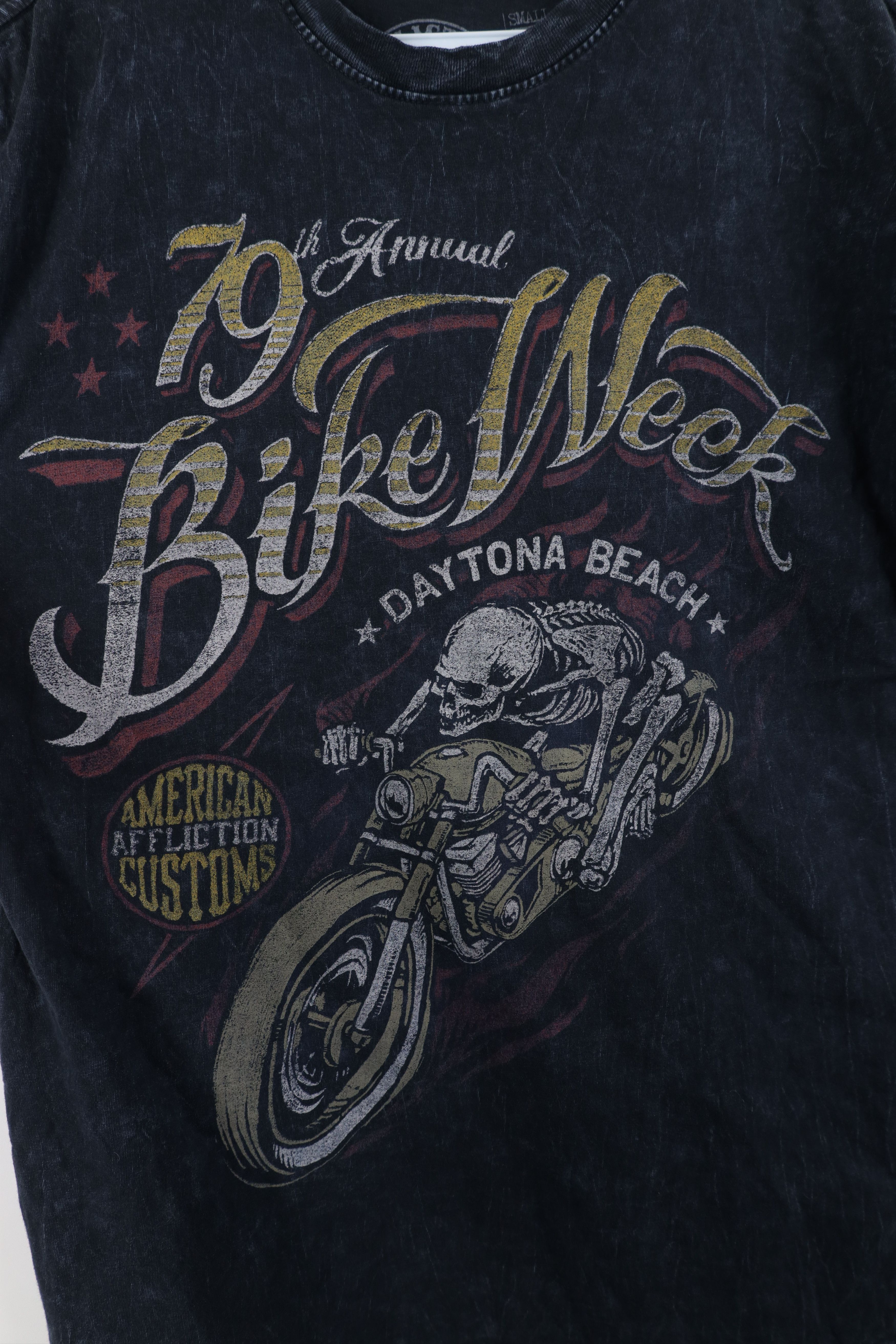 Affliction Vintage Y2K Affliction Bike Week Skeleton UFC MMA T-Shirt Size US S / EU 44-46 / 1 - 5 Thumbnail
