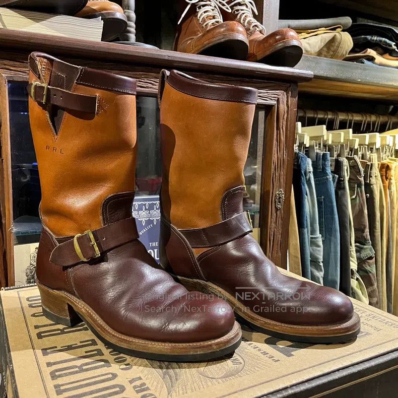 RRL Ralph Lauren RRL Engineer Boots 7D USA - dmc | Grailed