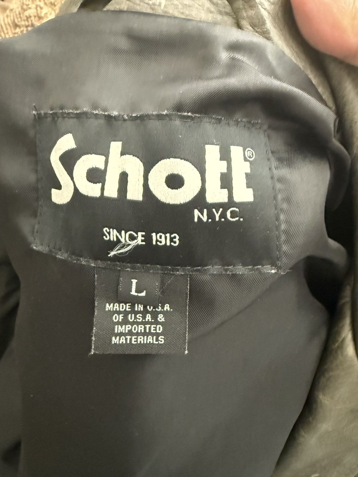 Schott Schott NYC waxed Perfecto Size US L / EU 52-54 / 3 - 3 Thumbnail