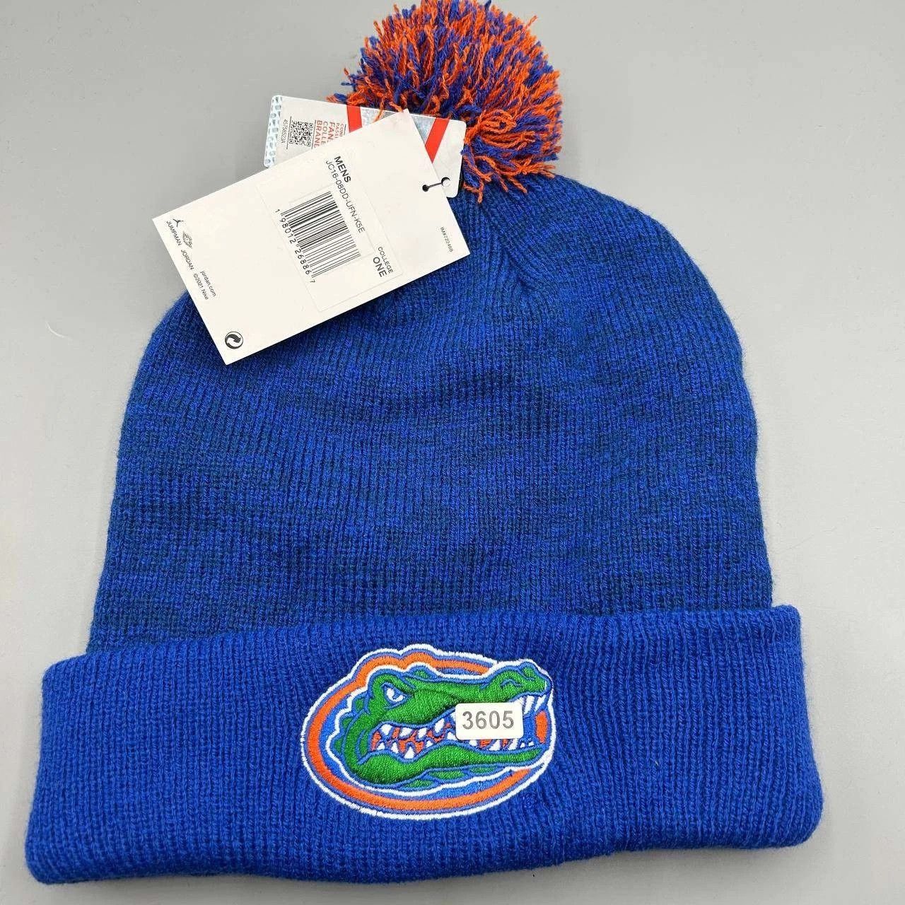 Jordan Brand Florida Gators x Air Jordan Hat Men Cuffed Beanie Pom Pom Size ONE SIZE - 4 Thumbnail