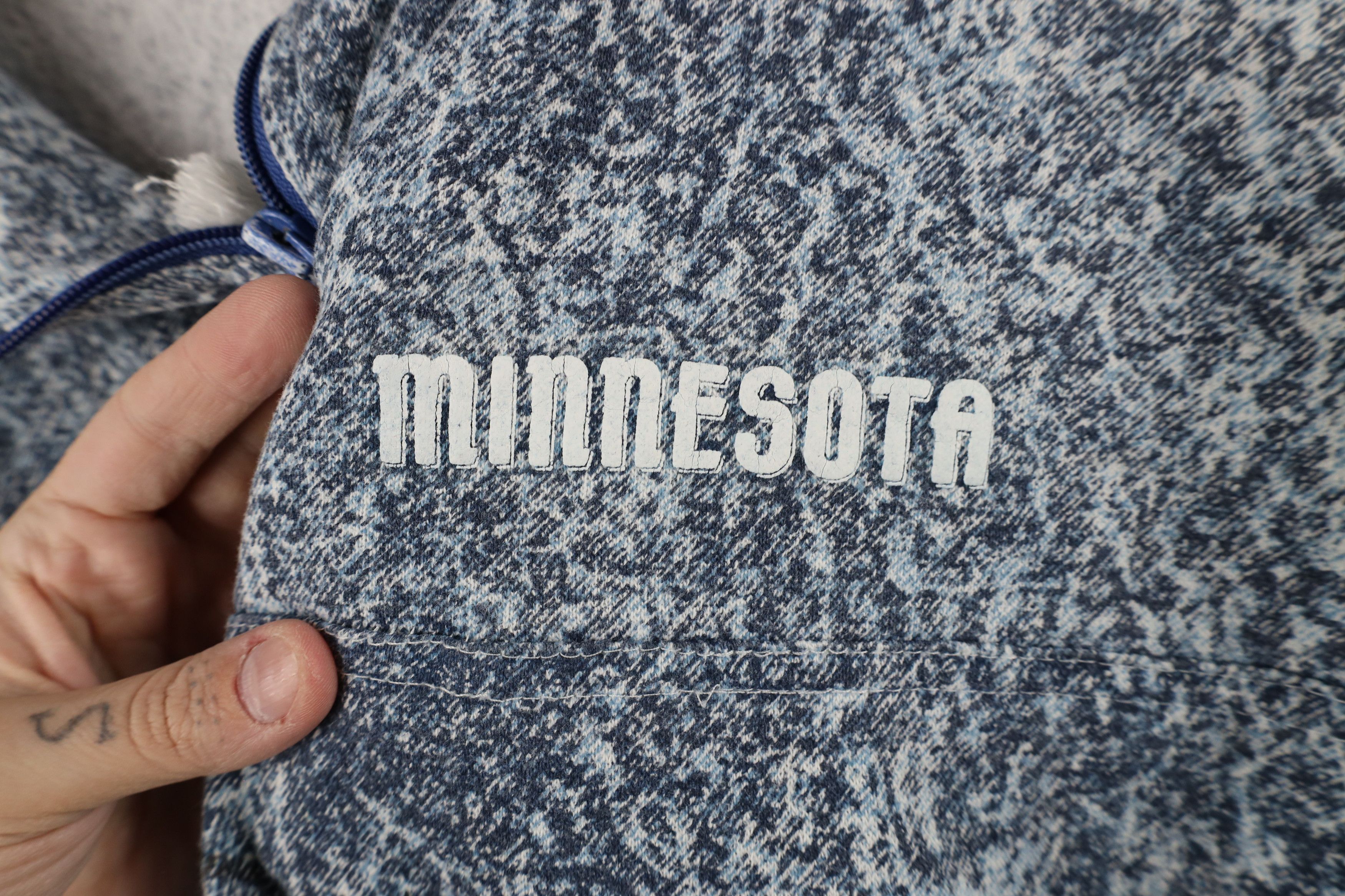 Vintage Vintage 90s Streetwear Minnesota Half Zip Sweatshirt USA Size L / US 10 / IT 46 - 6 Thumbnail