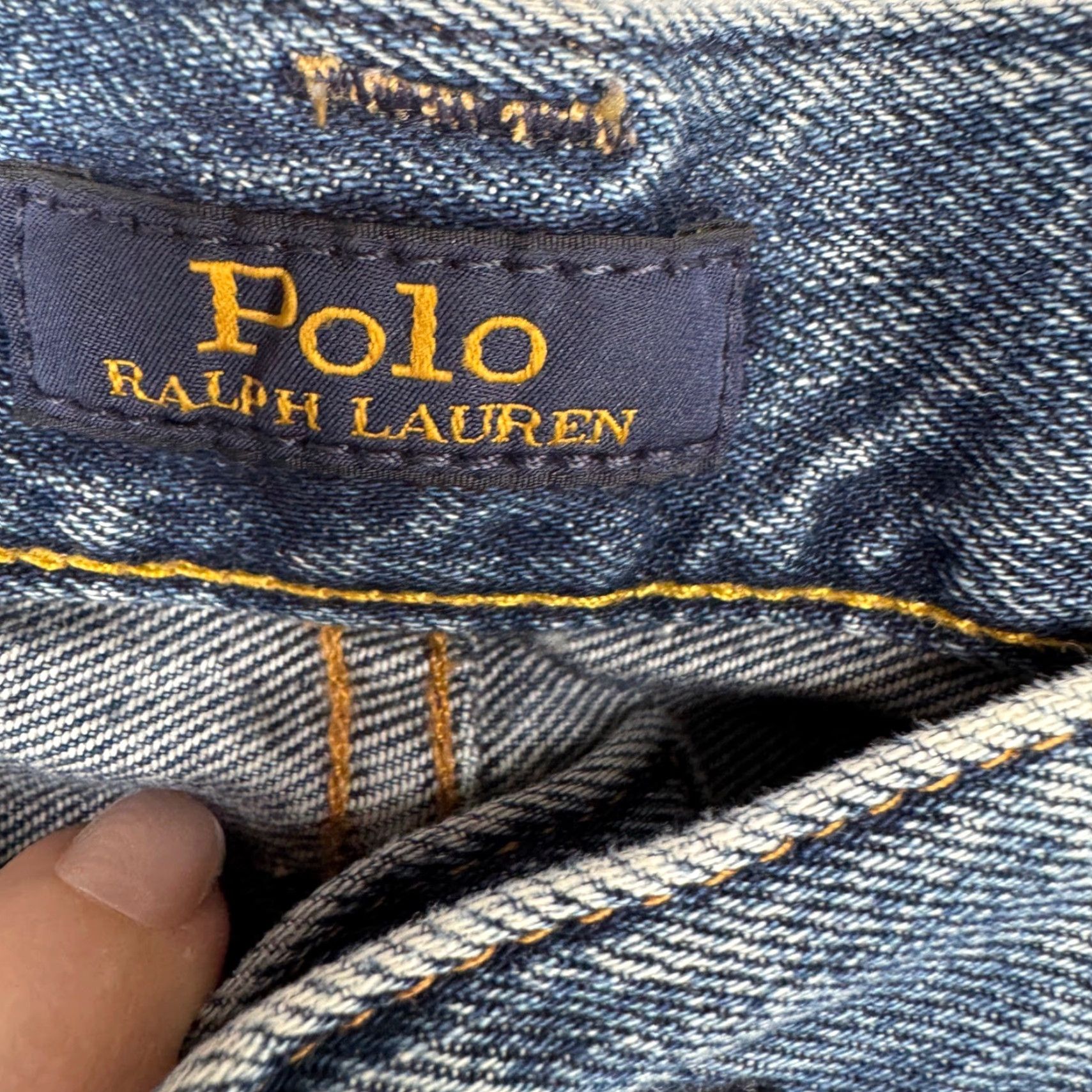 Polo Ralph Lauren Polo Ralph Lauren Mens Distressed Varick Slim Straight Jeans 34x32 Patchwork Size US S / EU 44-46 / 1 - 3 Thumbnail