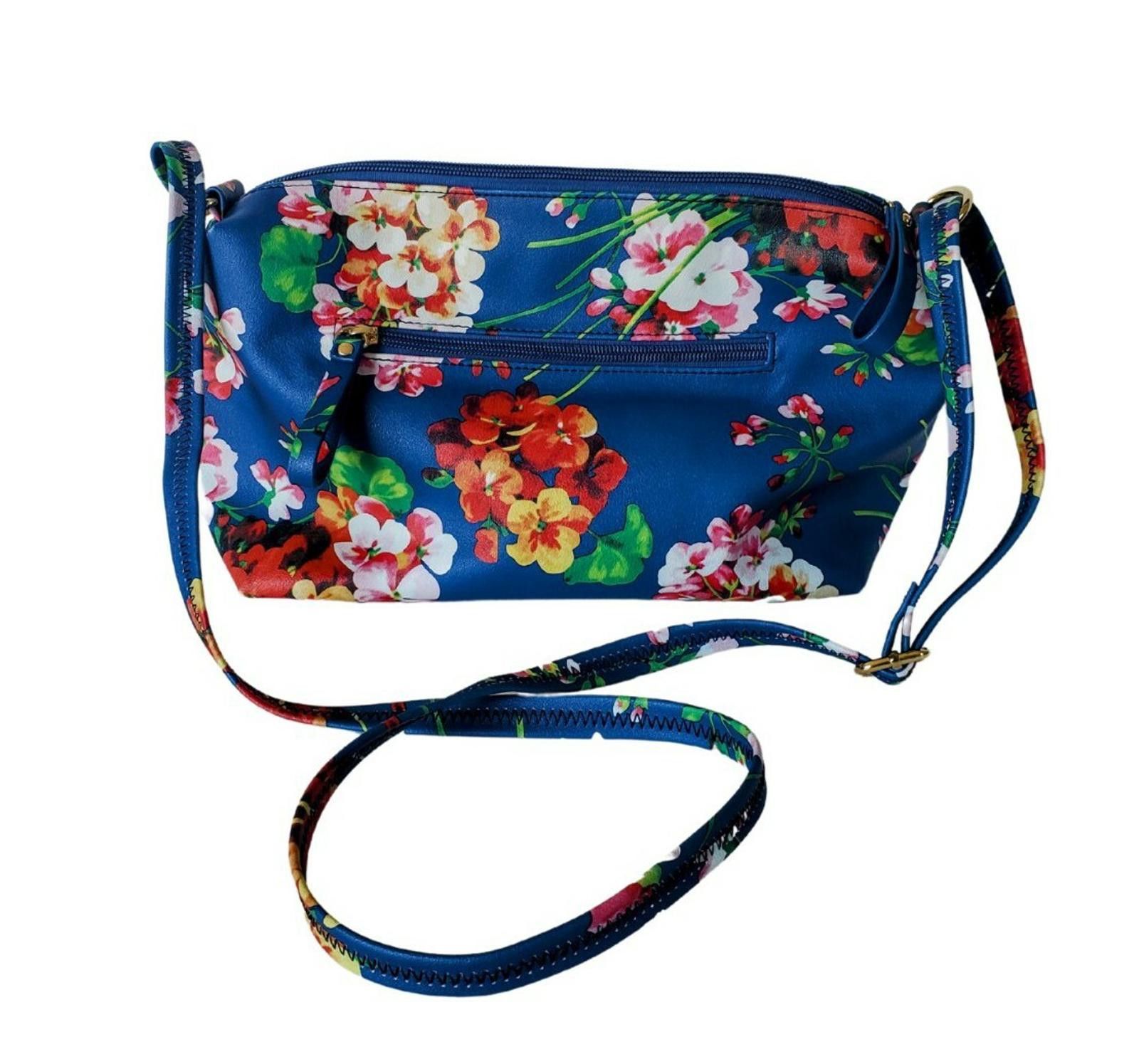 Other Emma Fox Womens Crossbody Colorful Blue Floral Bag Size ONE SIZE - 3 Thumbnail