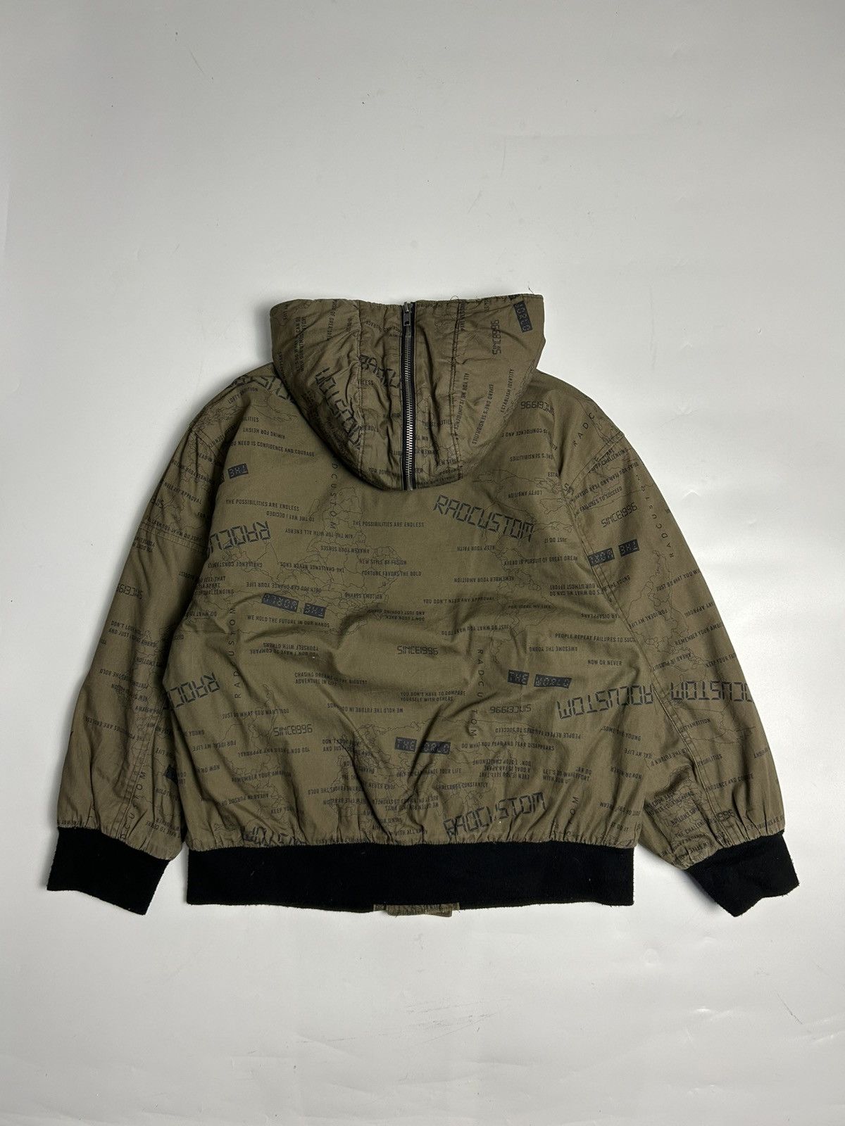 Japanese Brand RAD CUSTOM HOODIE BOMBER JACKET Size US XS / EU 42 / 0 - 6 Thumbnail
