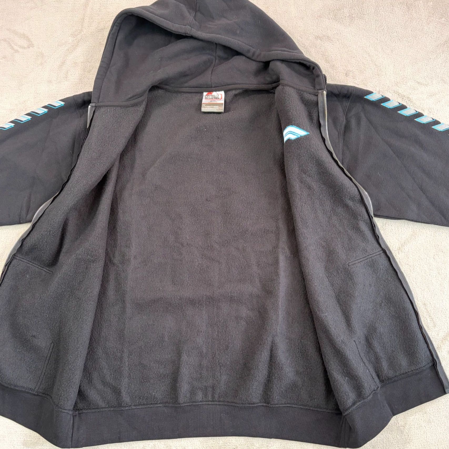 Vintage Formula 1 2024 Los Vegas Grand Prix Hoodie Men 2XL Black LVGP Full Zip Race NWT Size US XXL / EU 58 / 5 - 7 Thumbnail