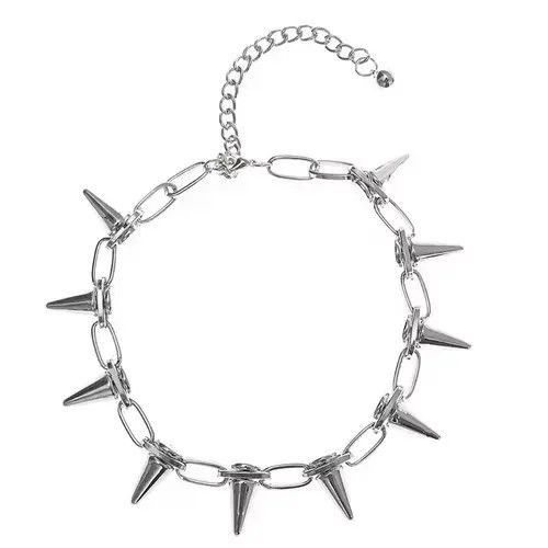 Japanese Brand × Jewelry Goth Punk Spikes Choker Necklace Chain emo Size ONE SIZE - 2 Thumbnail