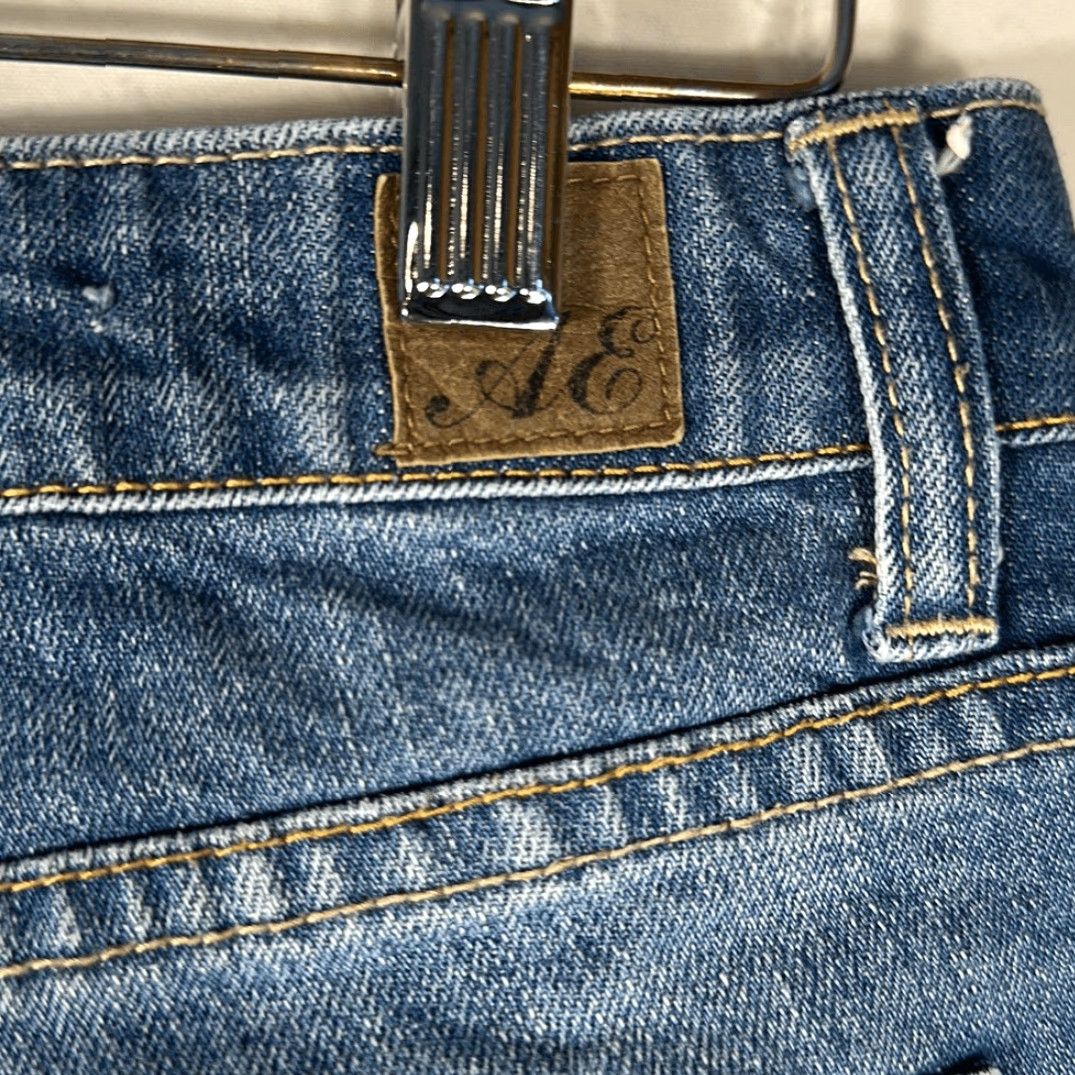 American Eagle Outfitters American Eagle AE Shorts Cut-Off Distressed 0 Women Blue Jeans Shorts Size 25" / US 0 / IT 36 - 4 Thumbnail