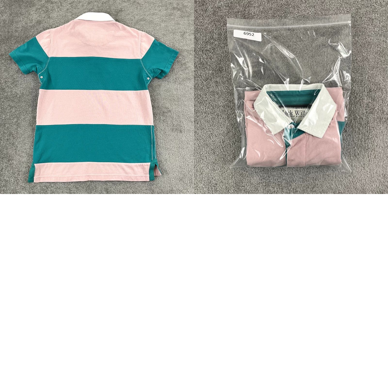 Jack Wills VINTAGE JACK WILLS Polo Shirt Mens Small Pink Blue Axbridge Rugby Collared Short Sleeve Size US S / EU 44-46 / 1 - 8 Thumbnail