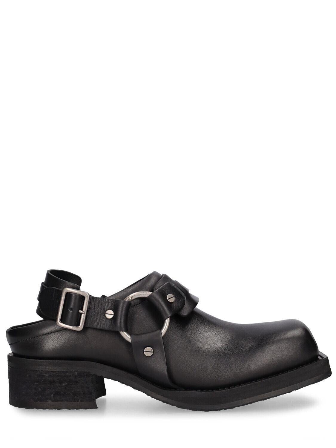 Acne Studios ACNE STUDIOS Black Leather 50mm Slingback Mules New Size US 5 / IT 35 - 5 Thumbnail