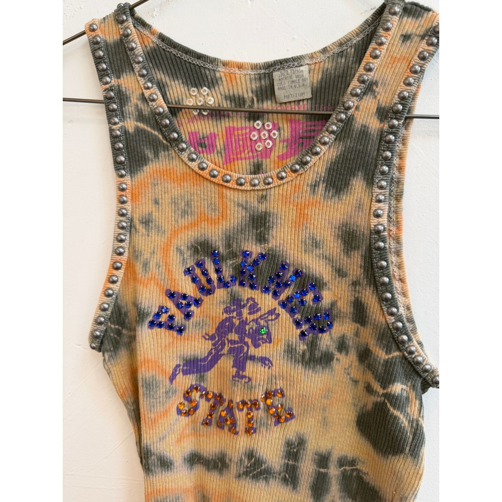 The Great China Wall Great China Wall x Hot Mess Tie Dye Studded Tank Top Size M / US 6-8 / IT 42-44 - 2 Thumbnail