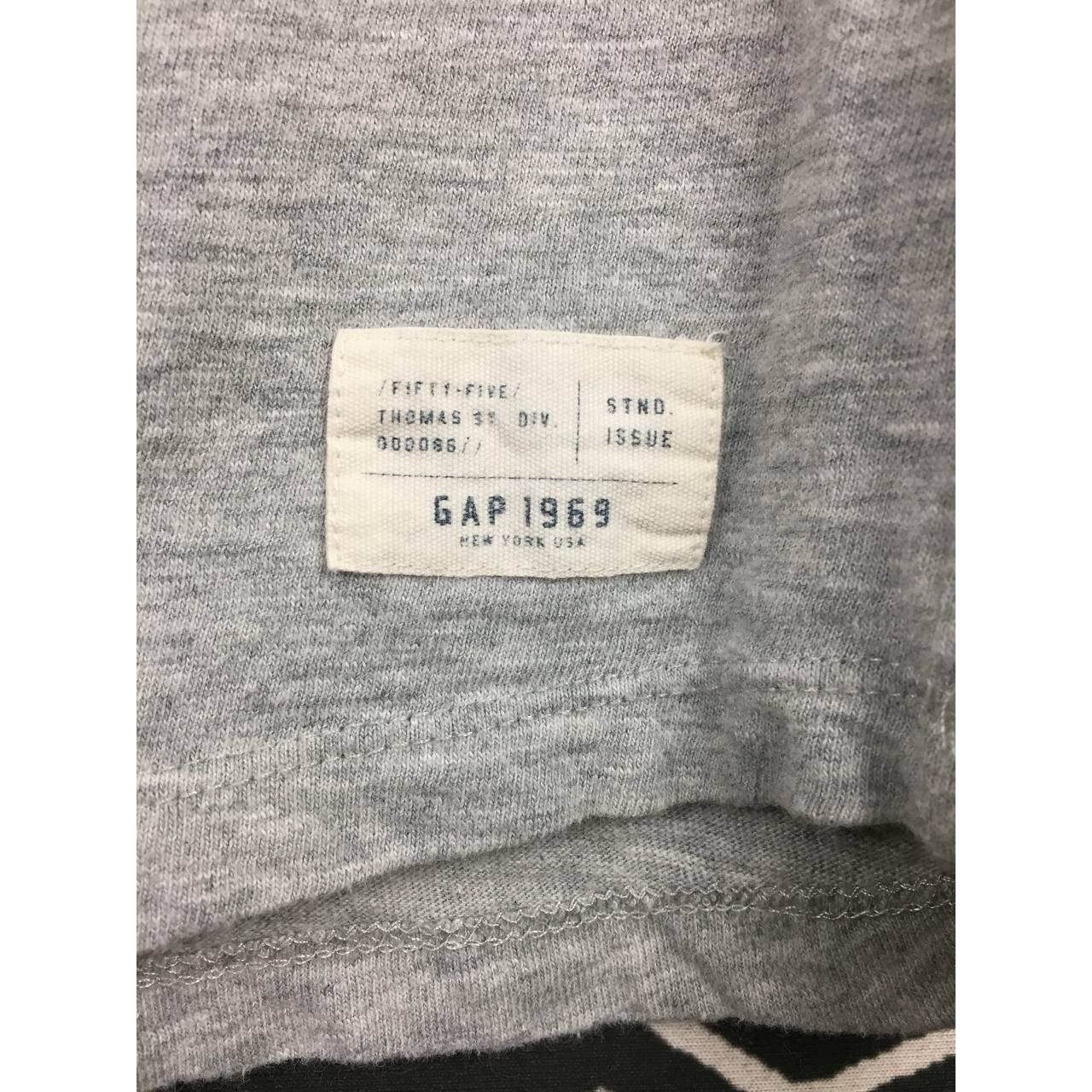 Gap × Vintage GAP Striped Sleeve Henley Neck Longsleeve Tee Youth XXL Size US S / EU 44-46 / 1 - 5 Thumbnail