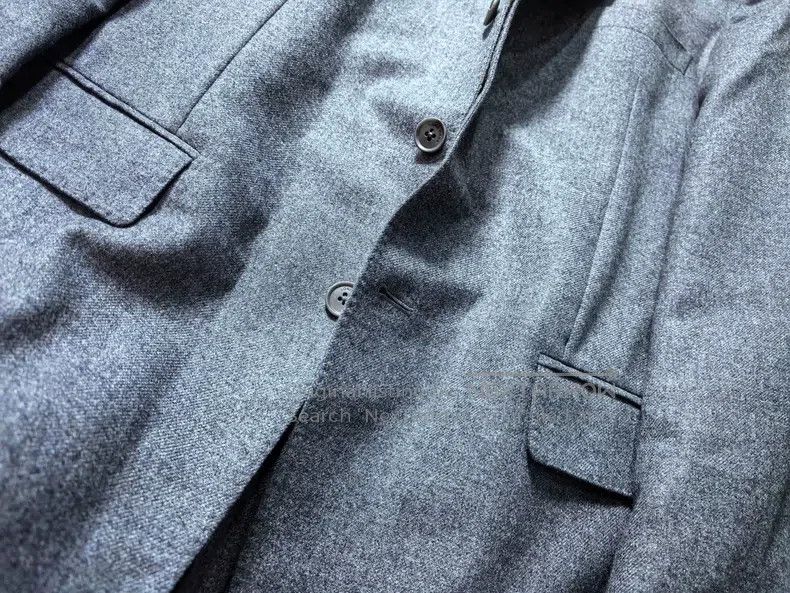 Loro Piana Loro Piana Gray Blue Cashmere Jacket Size US L / EU 52-54 / 3 - 6 Thumbnail