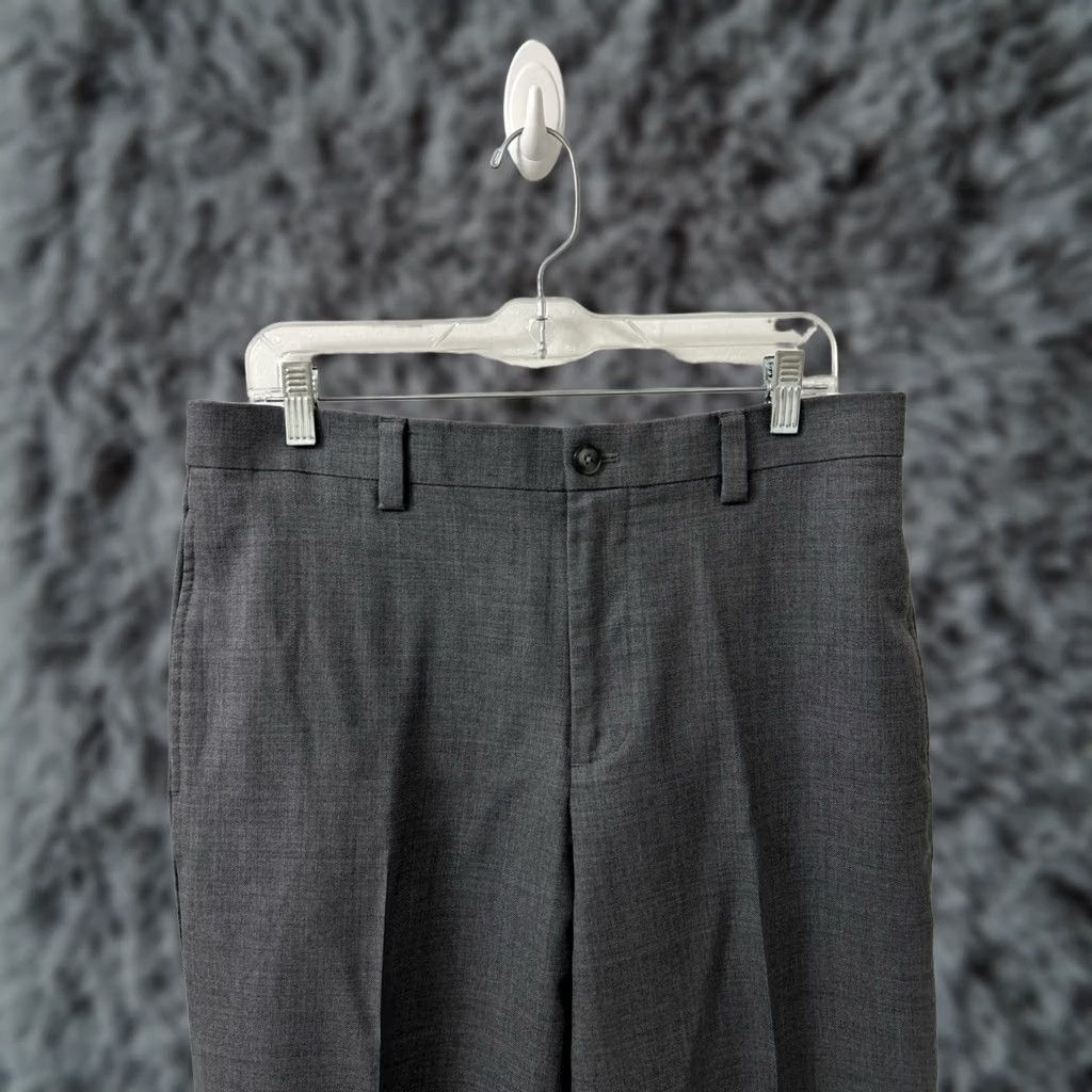 Vintage VINTAGE: No — LL Bean Dress Pants Mens 33x25.5 Gray 100% Wool Classic Fit YKK 267797 Size US 33 - 1 Thumbnail