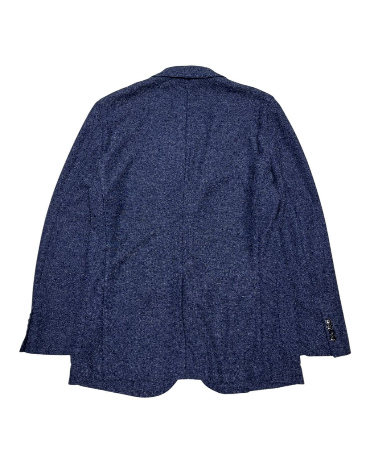 Issey Miyake Vintage Christian Orani “Classic Navy Textured Blazer” Size US M / EU 48-50 / 2 - 3 Thumbnail
