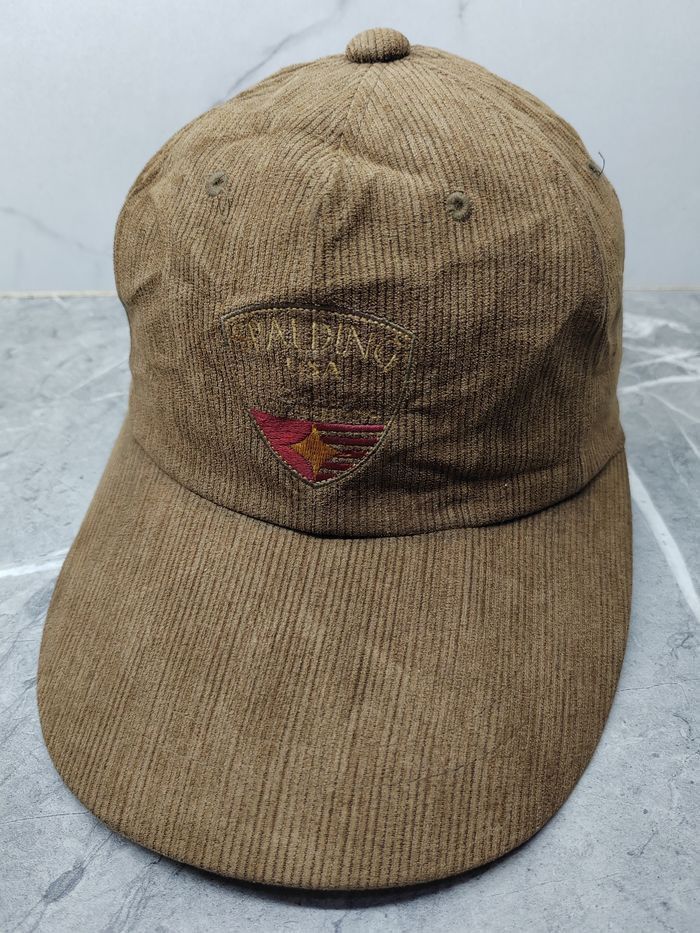 Spalding Vintage Spalding Corduroy Cap Hat Size ONE SIZE - 1 Thumbnail