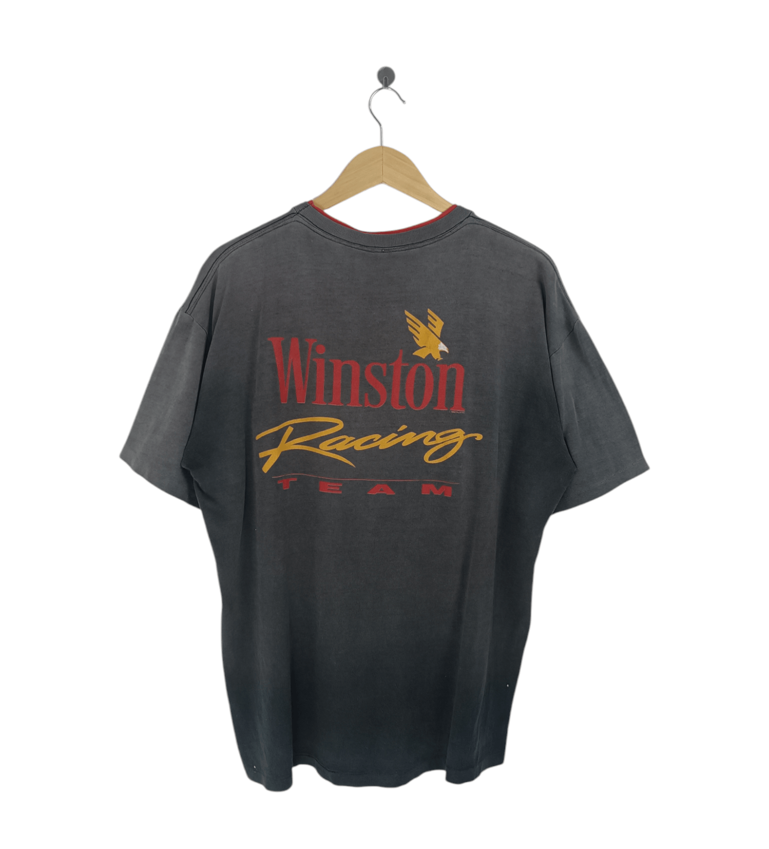 90s Winston Racing Team Tシャツ ブラックフェード - メルカリ