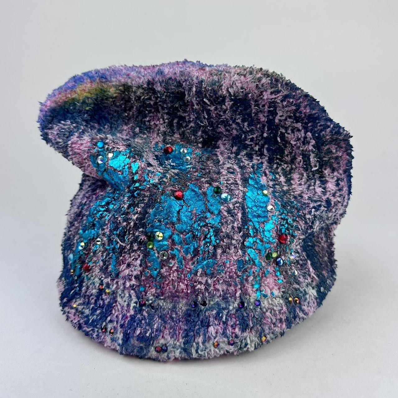 Other ASTROBOI* 'Pixie Wasteland' Pink Ribbed Rhinestone Beanie Size ONE SIZE - 1 Thumbnail