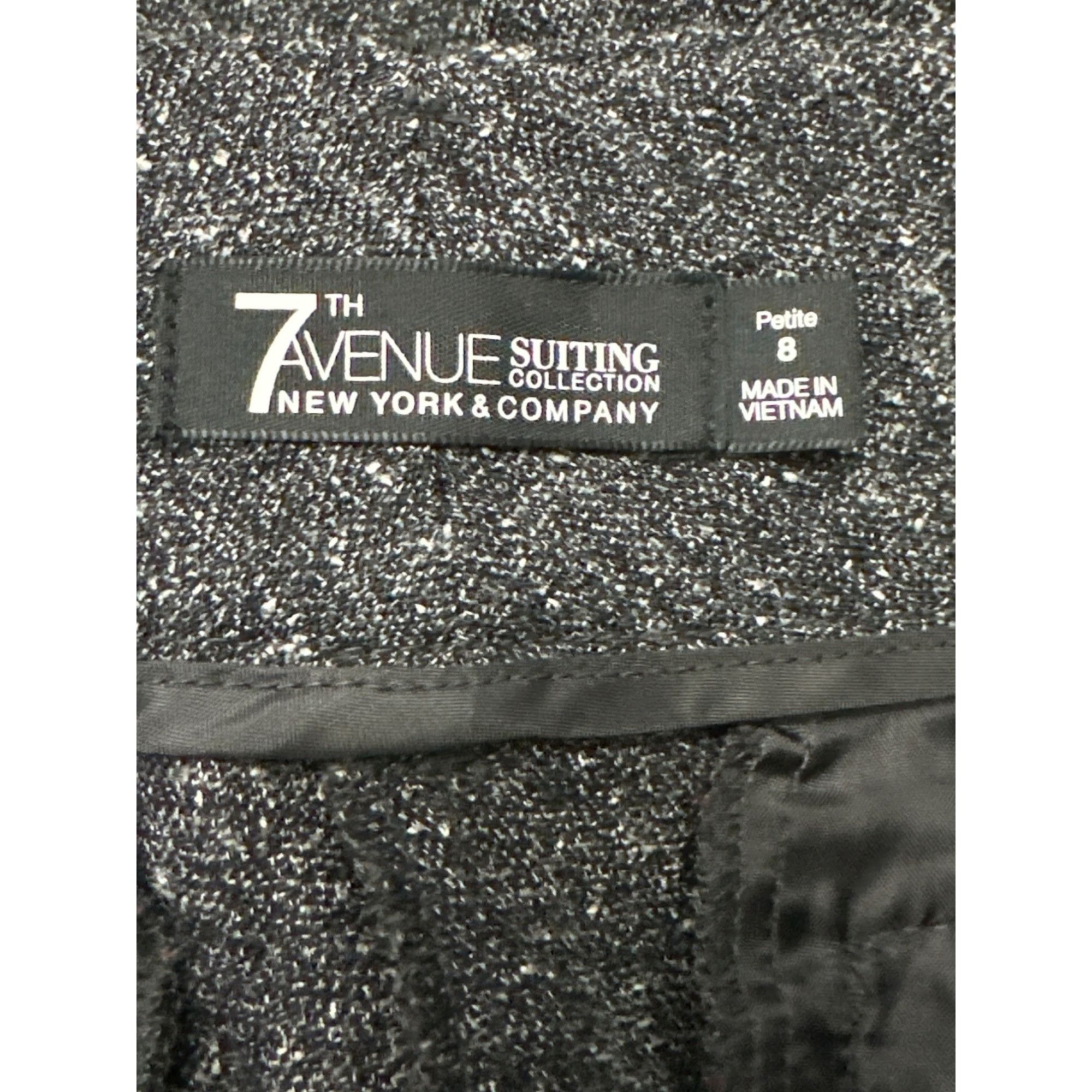 Other 7th Avenue Suiting Collection 8P Dark Gray Tweed Pants Tailo Size 32" / US 10 / IT 46 - 8 Thumbnail