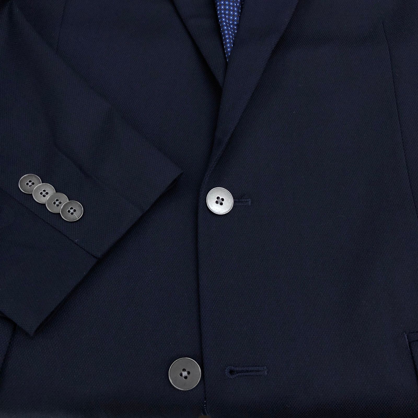 Michael Kors Michael Kors 42L Blazer Jacket Sport Coat Navy Metal Buttons Size 42L - 18 Thumbnail