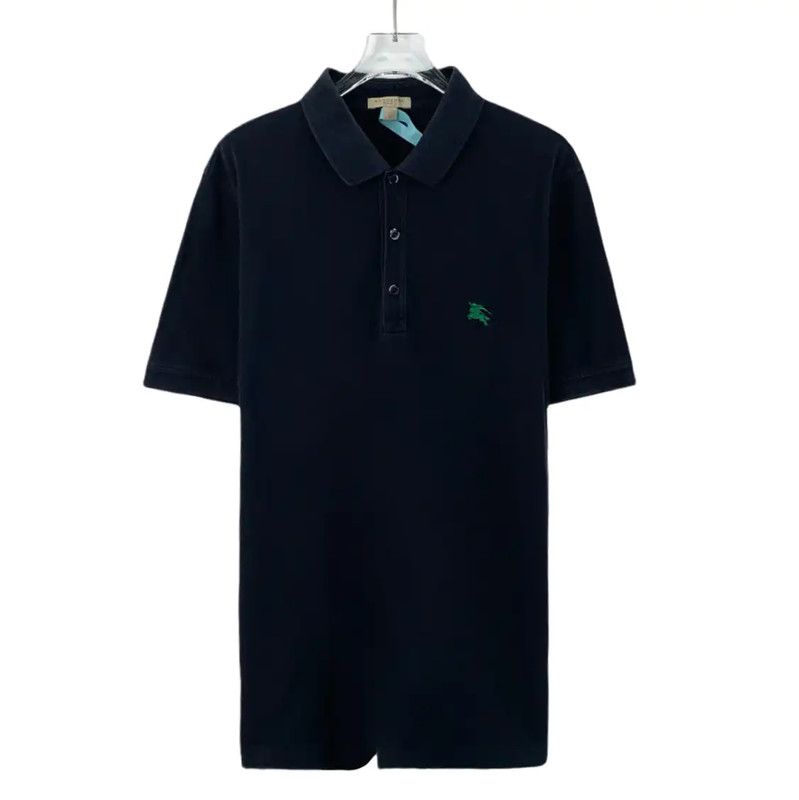 Burberry Burberry Men's Navy Cotton Polo T-Shirt Size US L / EU 52-54 / 3 - 1 Thumbnail
