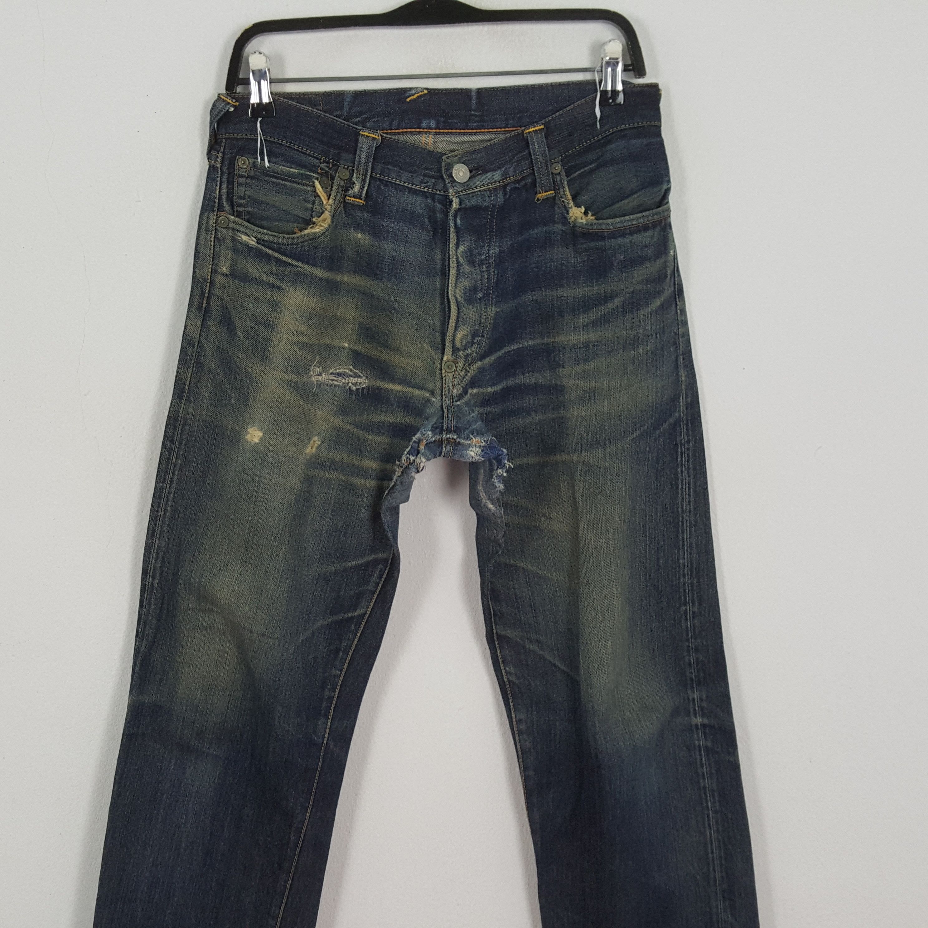 Vintage EVISU Japanese Brand Streetwear Custom Daicock Jeans Size US 29 - 5 Thumbnail