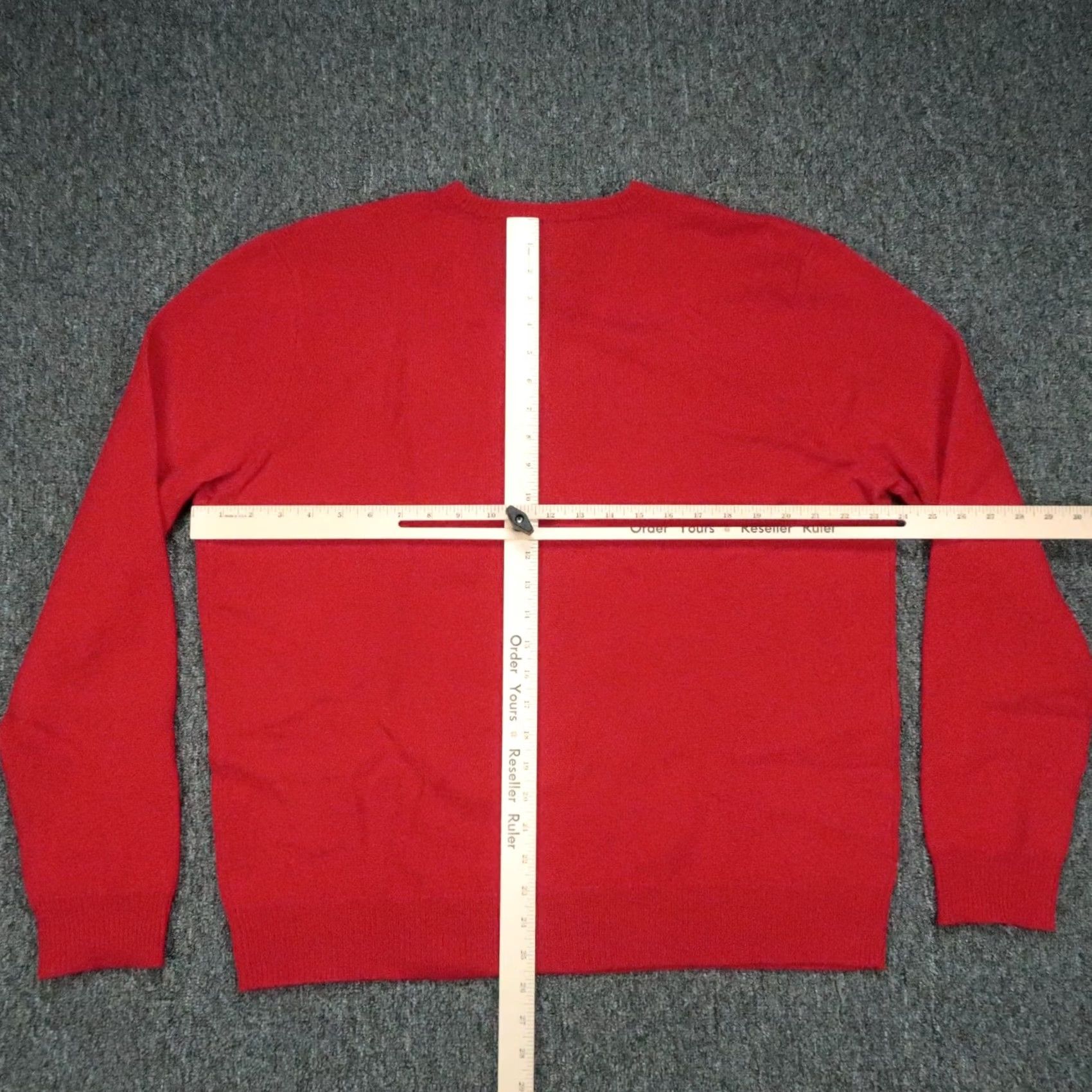 Polo Ralph Lauren Polo Ralph Lauren Pullover Shirt Mens XL Red Wool Lambswool V Neck Knit Italian Yarn Size US XL / EU 56 / 4 - 5 Thumbnail