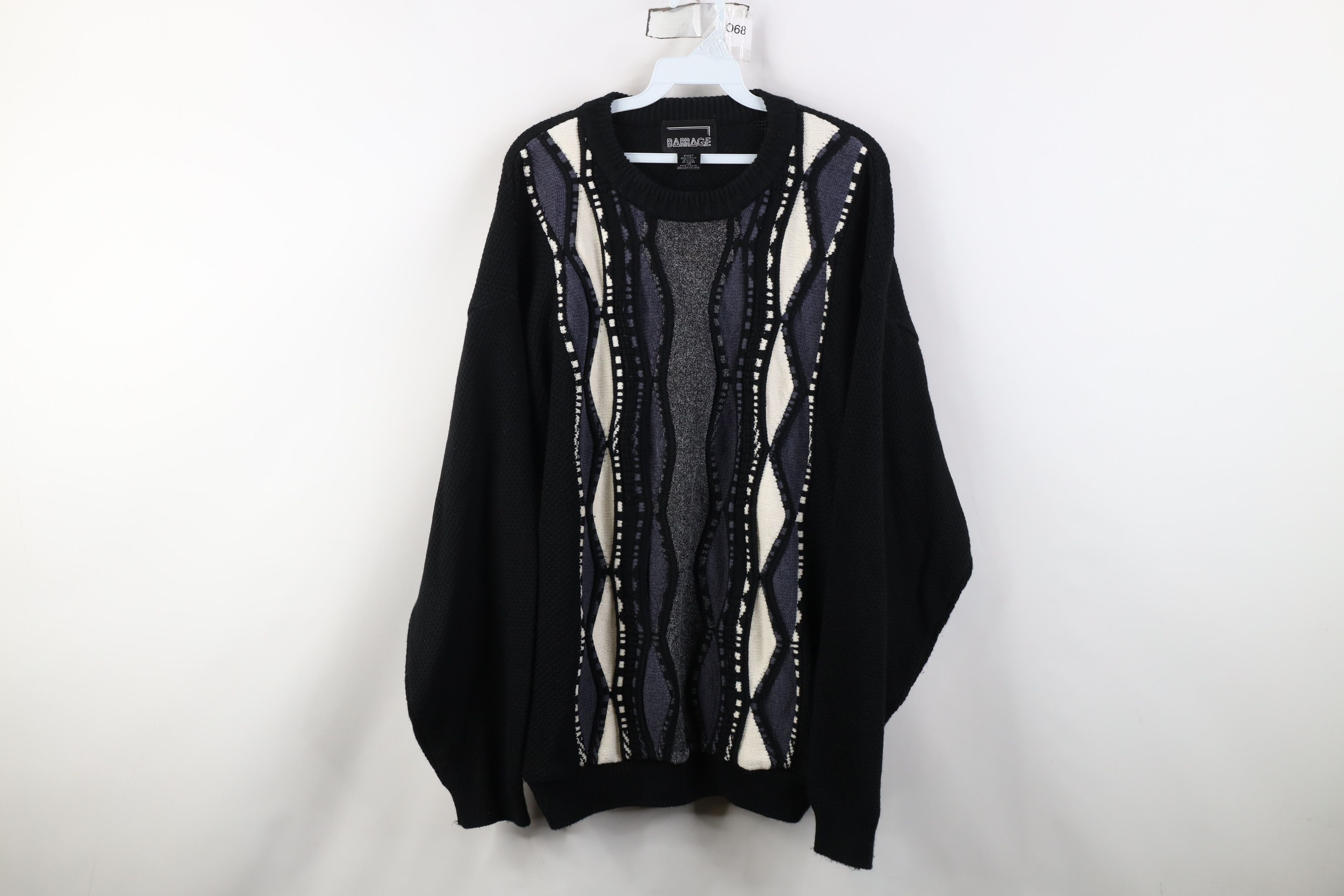 Vintage Vintage 90s Coogi Style Wool Blend Knit Cosby Sweater Size US L / EU 52-54 / 3 - 1 Thumbnail