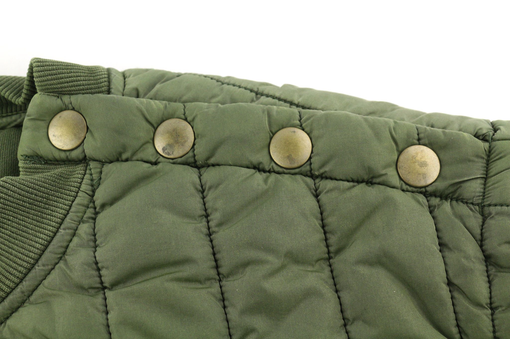 Diesel S-HOLTY L Green Quilted Crew Sweatshirt 40147 Size US L / EU 52-54 / 3 - 14 Thumbnail