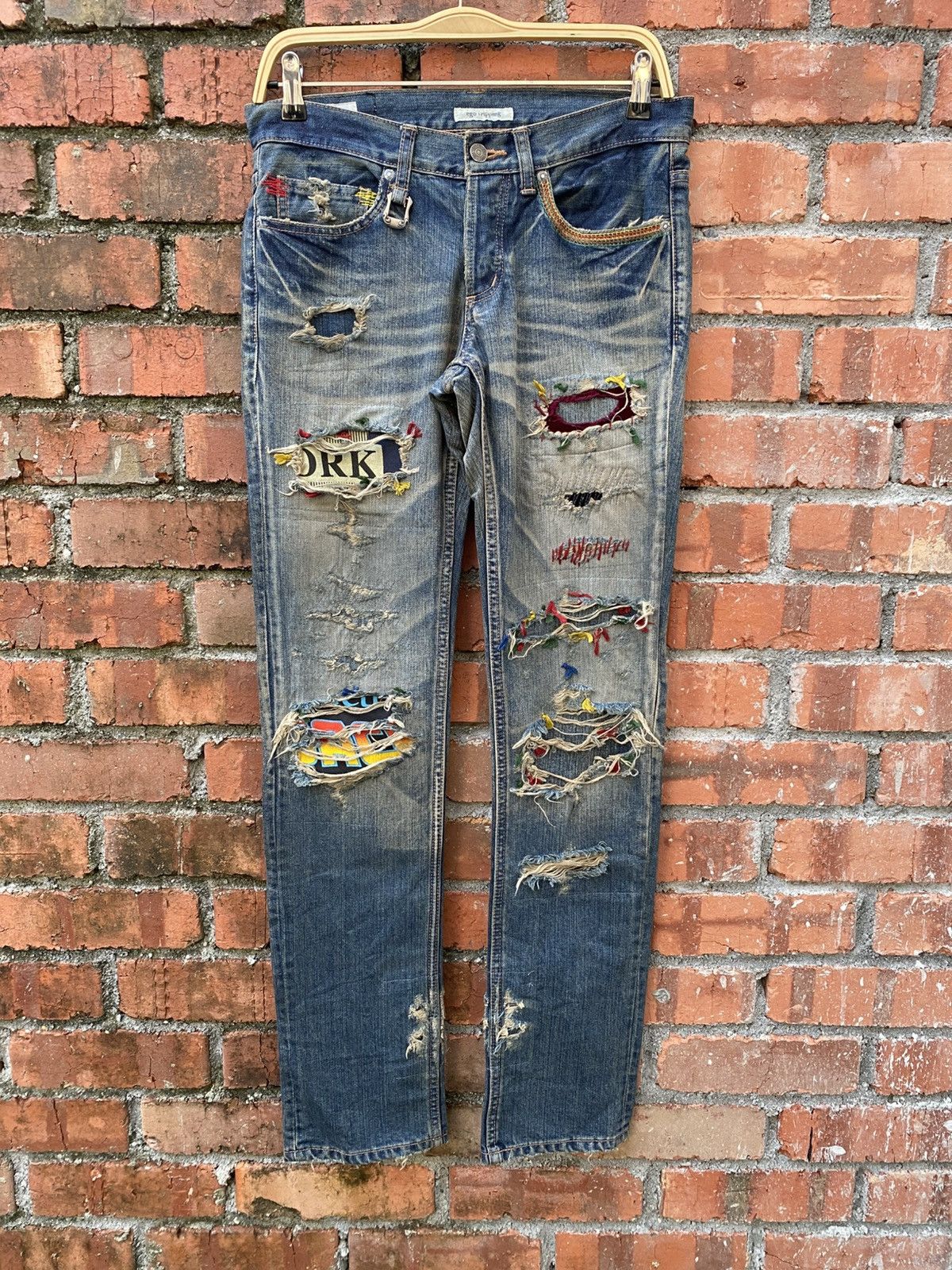 Ego Tripping × If Six Was Nine × Japanese Brand W31x32 ego tripping distressed denime japanese brand Size 31" - 1 Thumbnail