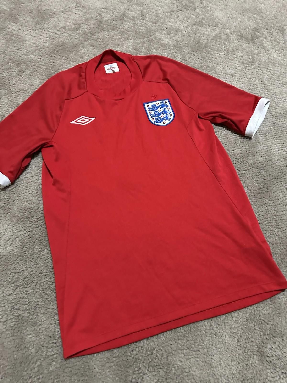 Umbro Rooney #10 England 2010-2012 Football Jersey Away Shirt 36 Size ONE SIZE - 2 Thumbnail