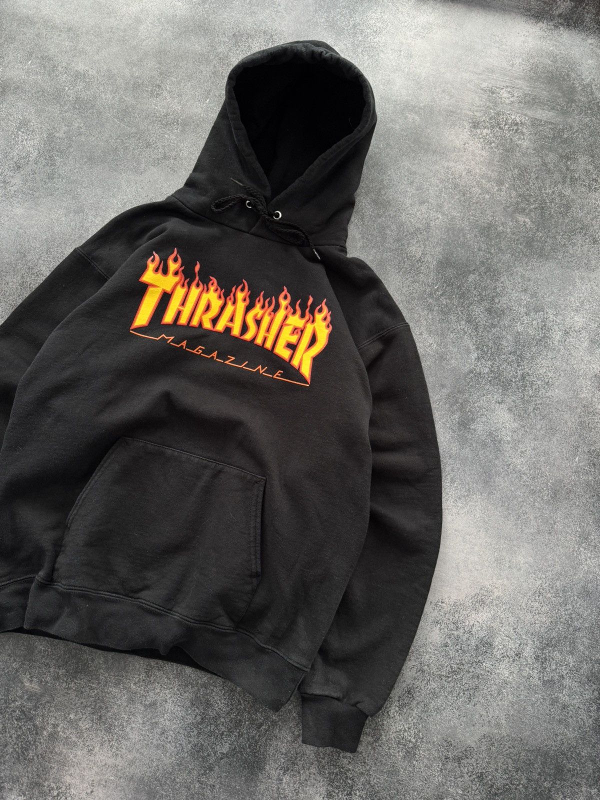 Thrasher Crazy Vintage Y2K Thrasher Hoodie 26 Heavyweight Skater Boxy Size US S / EU 44-46 / 1 - 3 Thumbnail
