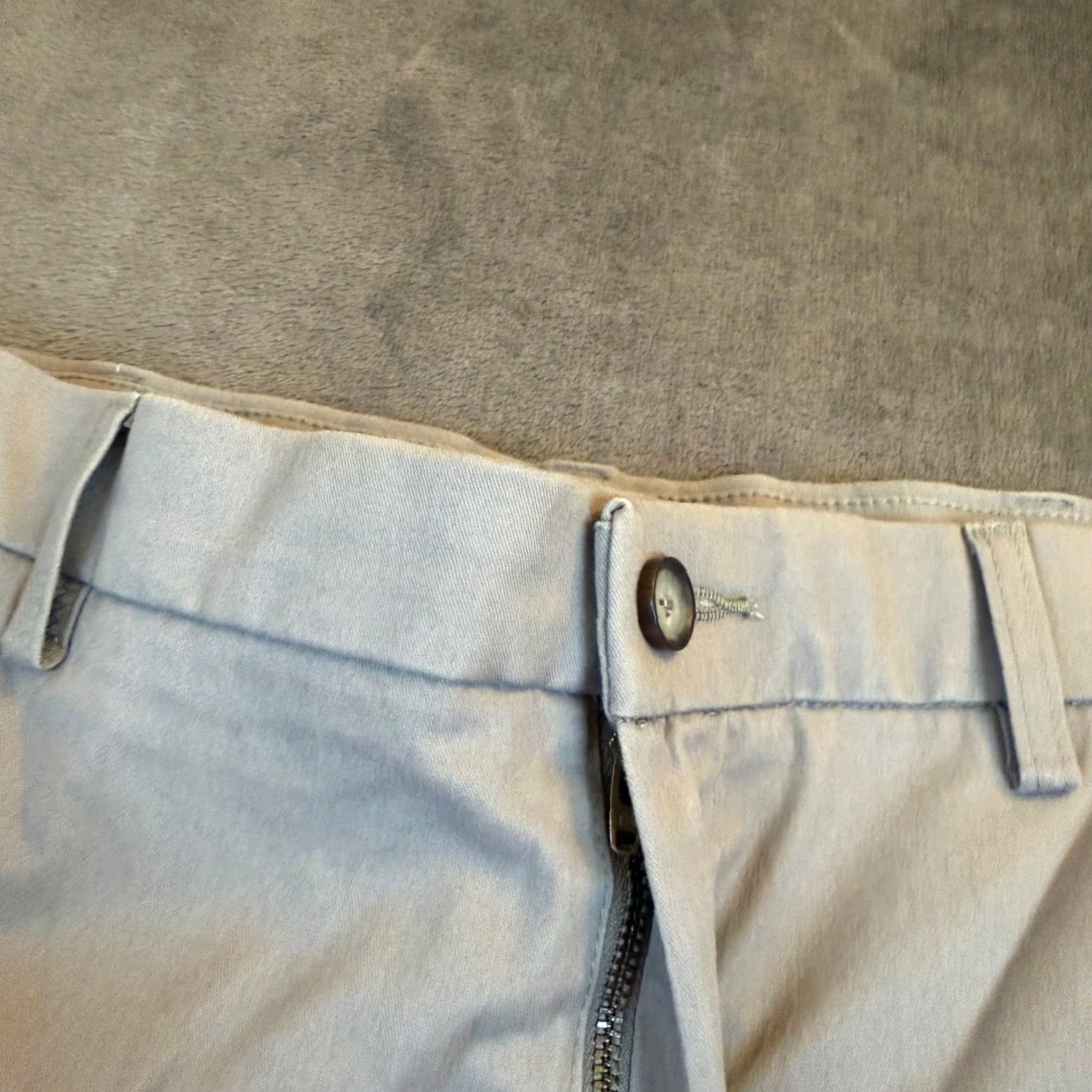 Croft & Barrow Croft & Barrow Chino Pants Mens 34x30 Easy Care Classic Fit Gray Blue Stretch Size US 34 / EU 50 - 6 Thumbnail