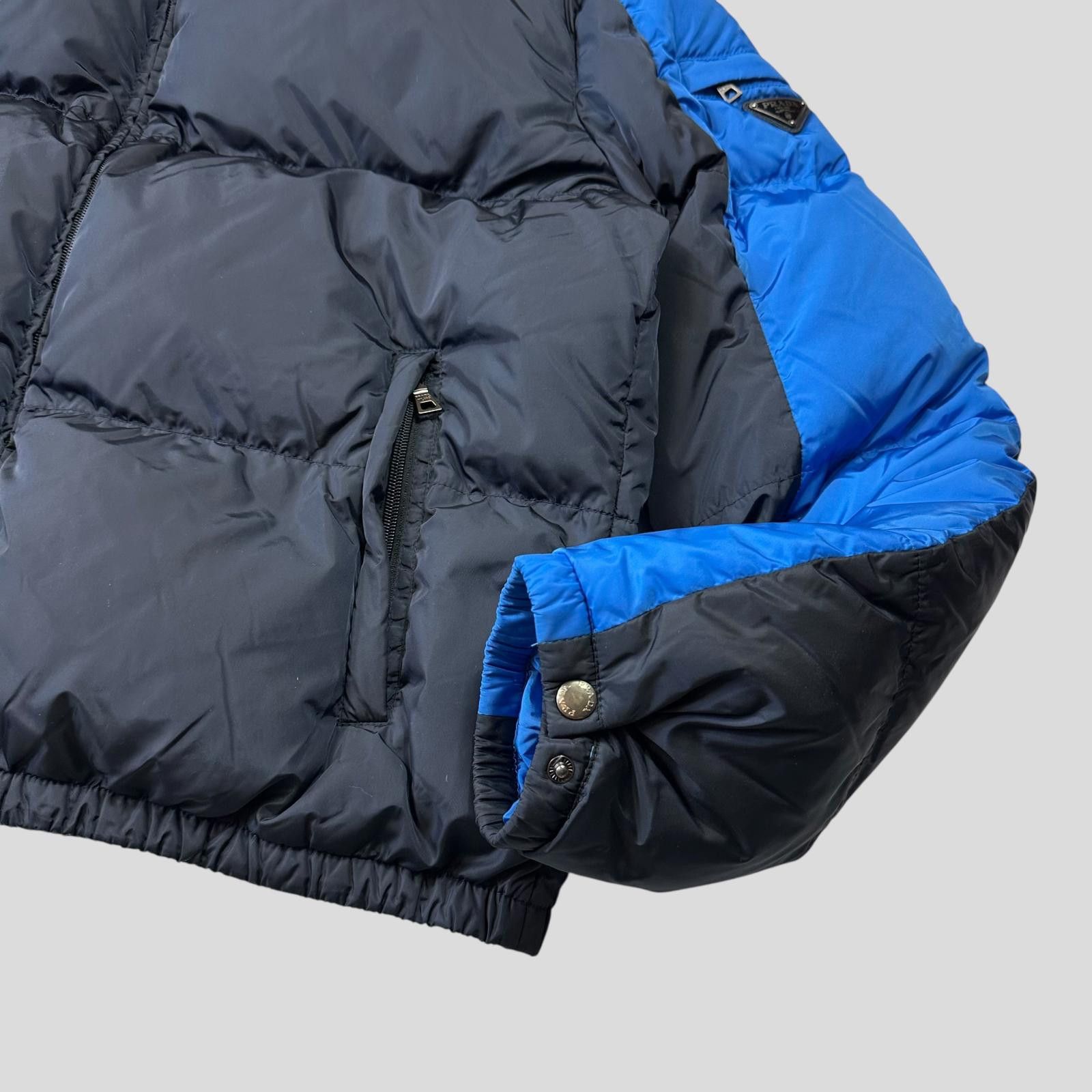 Prada Prada 2012 Plaque Logo Bi-colour Nylon Puffer Jacket - L/XL Size US XL / EU 56 / 4 - 9 Thumbnail