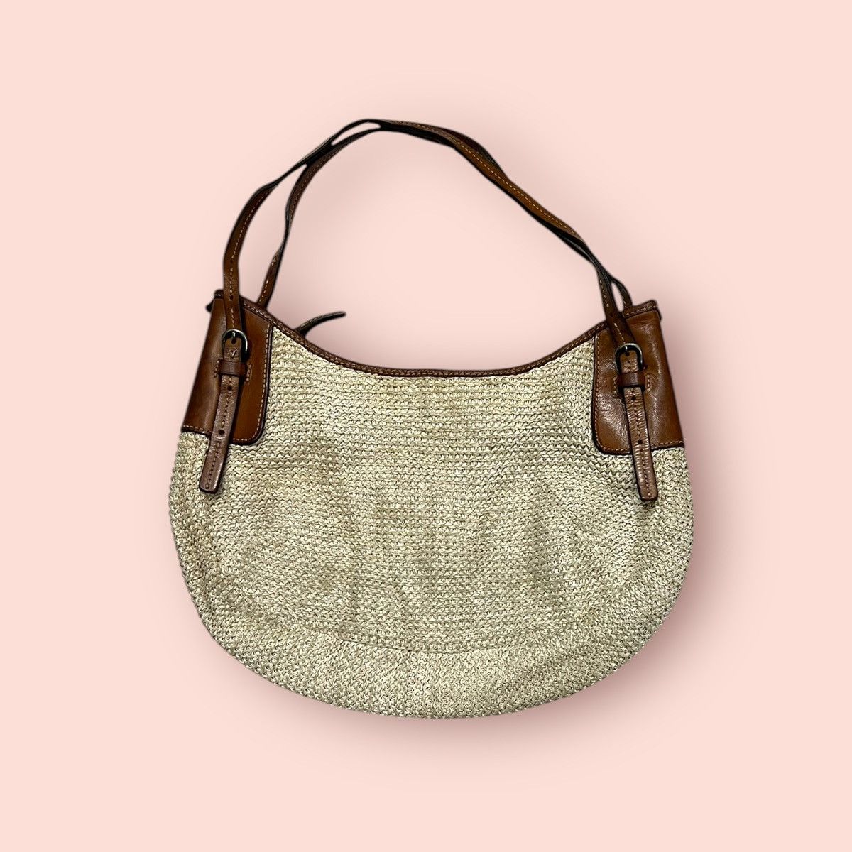 Edition Japan × Japanese Brand × Vintage VINTAGE SAZABY JAPAN CROCHET STRAW / LEATHER STRAPS HANDBAG Size ONE SIZE - 2 Thumbnail