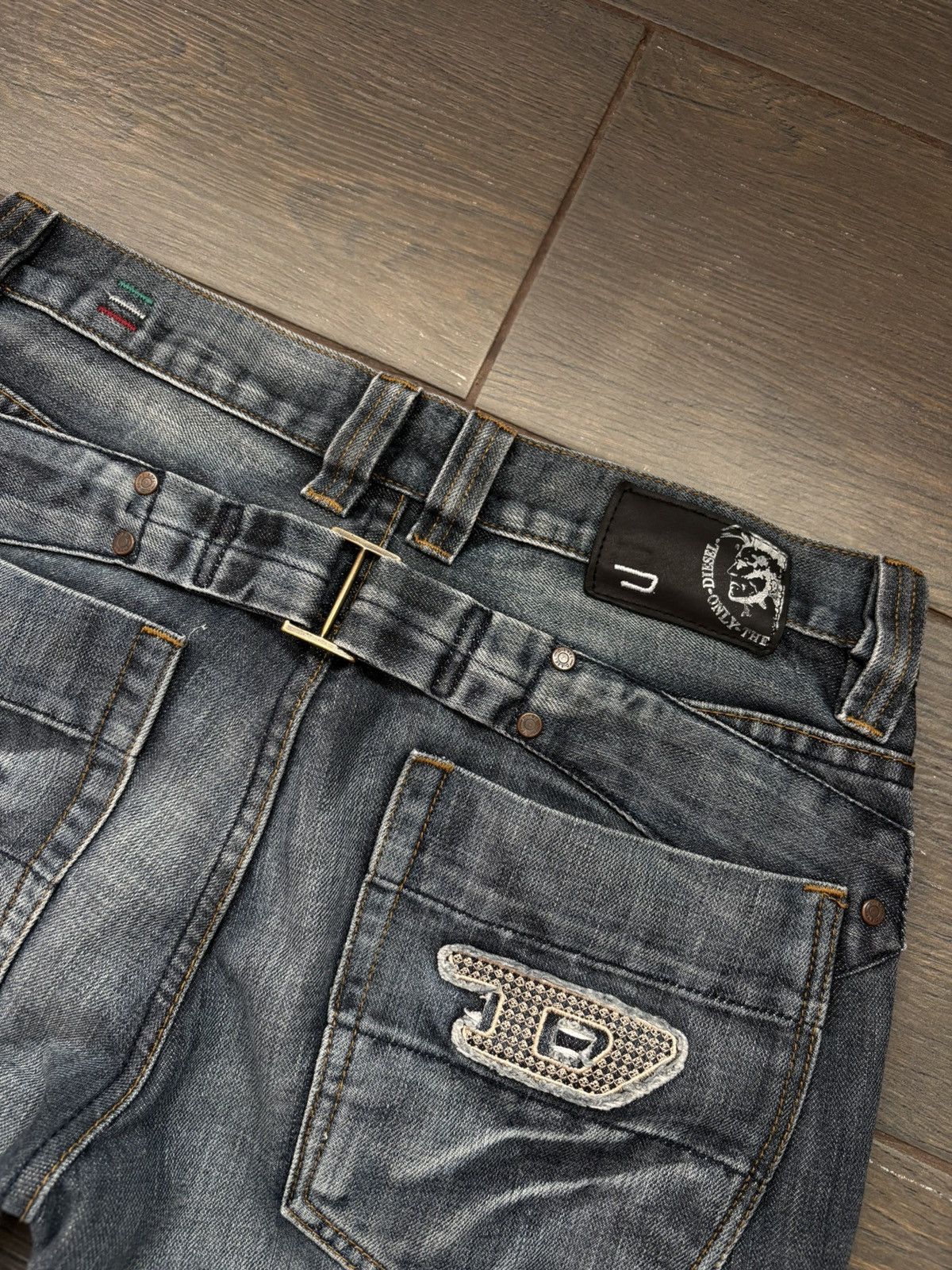 Diesel Diesel Buckle Back Logo Pocket Denim Pants Men’s size 32 Size US 32 / EU 48 - 3 Thumbnail