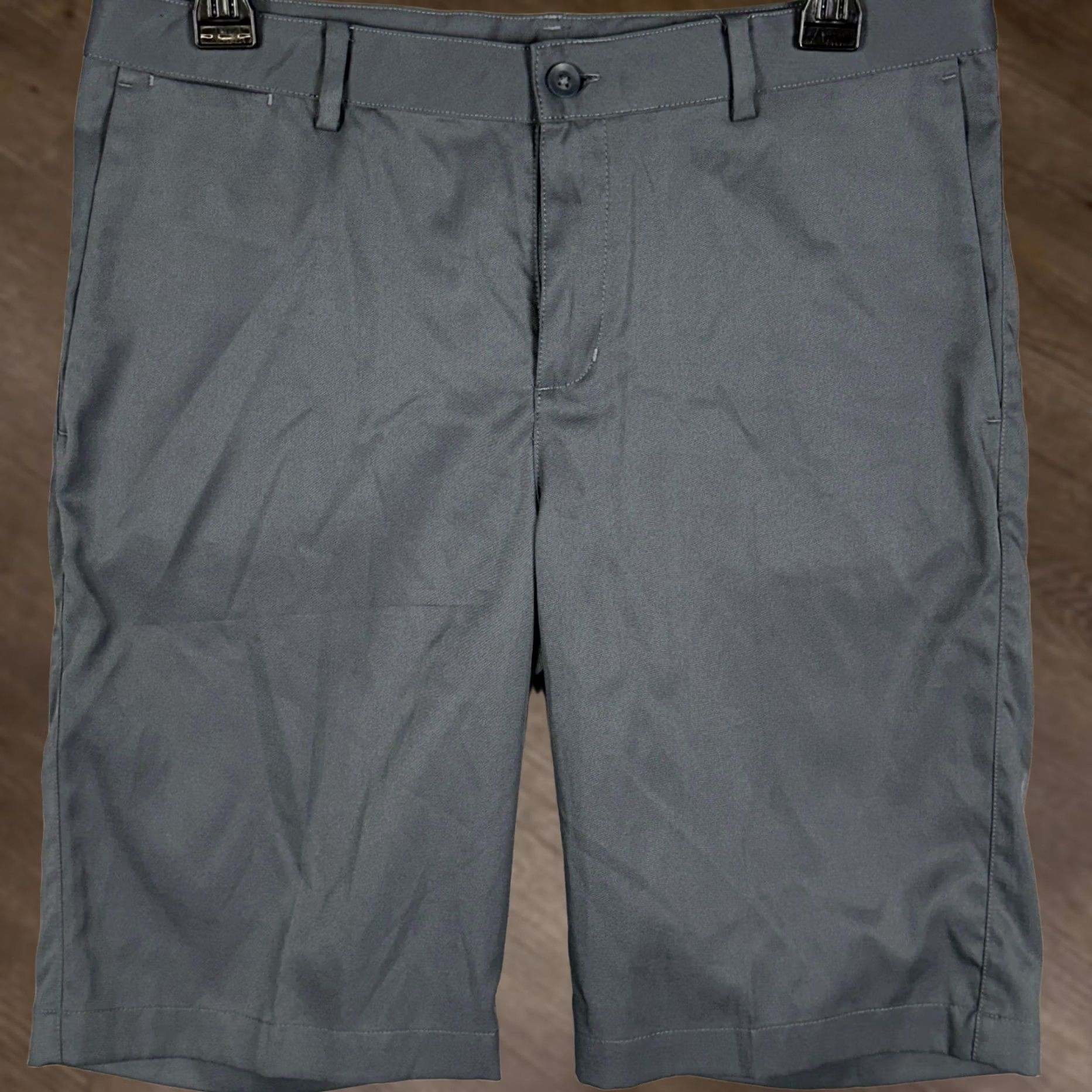 Nike Nike Mens Golf Dri-FIT Shorts XL Grey Charcoal Wash Sporty Performance Flat Front Stretch Size US 31 - 1 Thumbnail