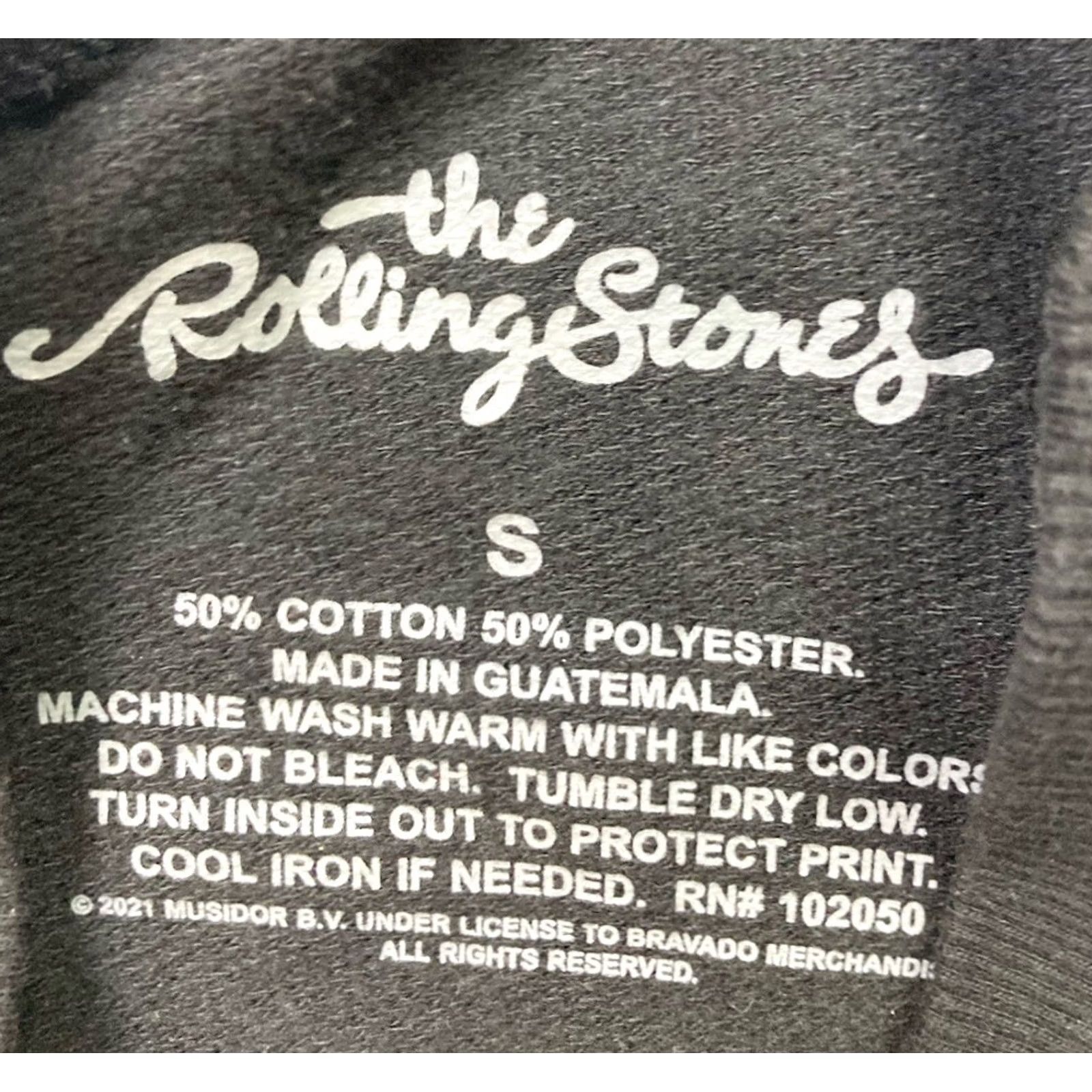 Vintage VINTAGE The Rolling Stones Hearts Lightweight Crewneck Sweatshirt Women Small Black Size S / US 4 / IT 40 - 4 Thumbnail