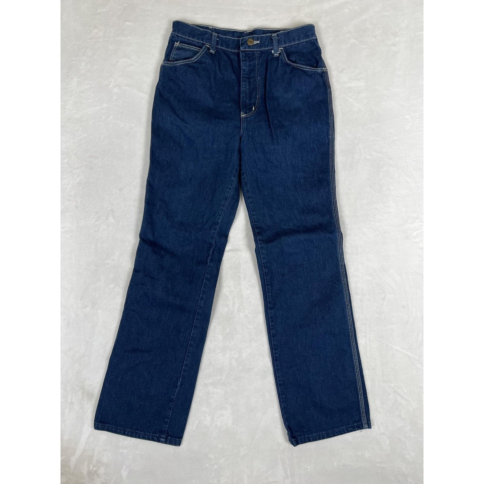 Wrangler Vintage Wrangler Jeans Mens 30 Blue Regular Fit Made USA Cow Size US 30 / EU 46 - 2 Thumbnail