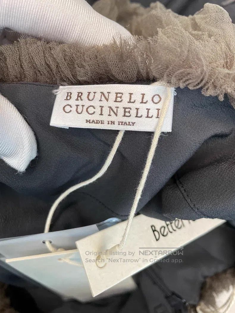 Brunello Cucinelli Brunello Cucinelli Caramel Nylon Strapless Vest Dress Size M / US 6-8 / IT 42-44 - 5 Thumbnail