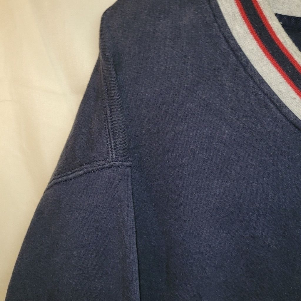 L.L. Bean LLBean, sweatshirt, dark blue, V-neck, men's, EUC, XLT, Size US XL / EU 56 / 4 - 3 Thumbnail