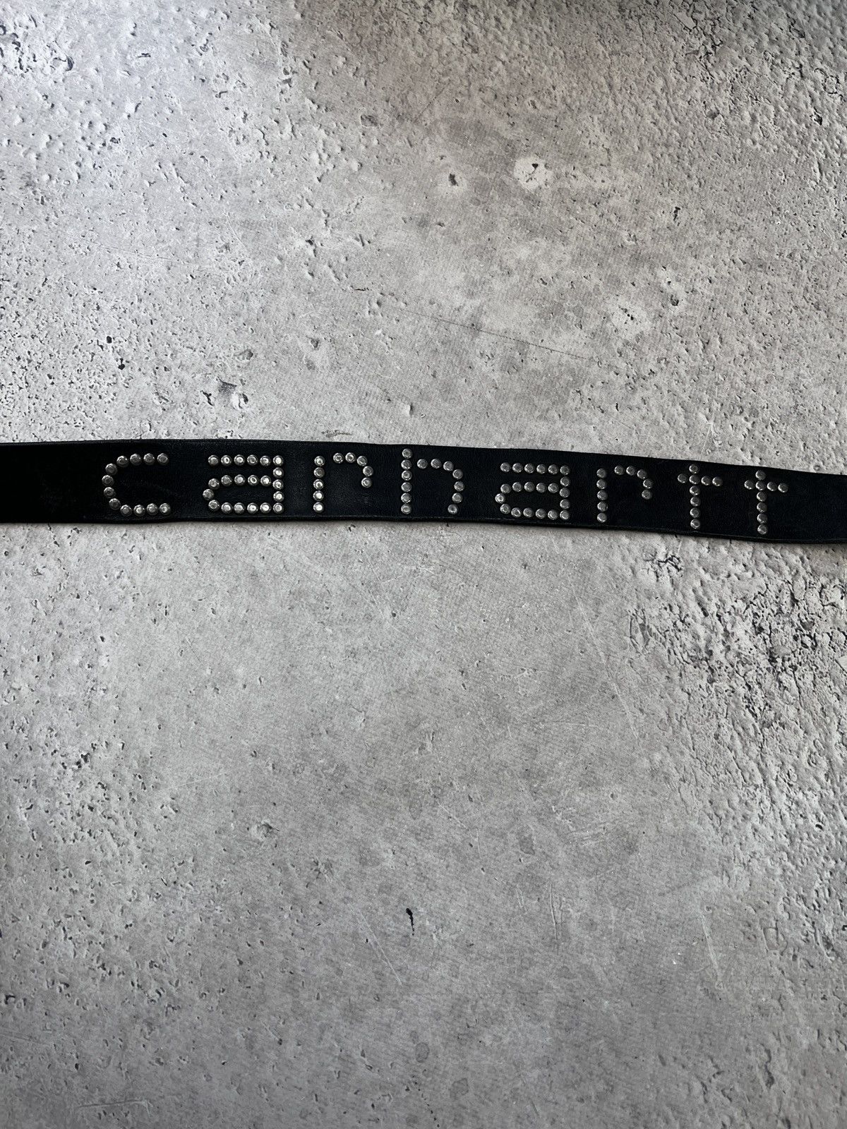 Carhartt HYPE CARHARTT BIG LOGO METAL LEATHER Y2K BELT Size ONE SIZE - 4 Thumbnail